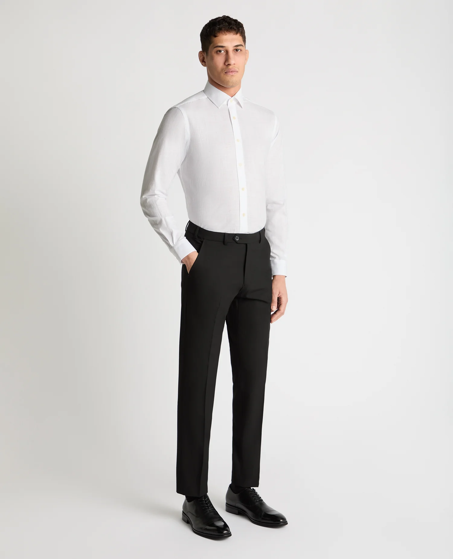 Tapered Fit Pure Cotton Shirt - Image 2