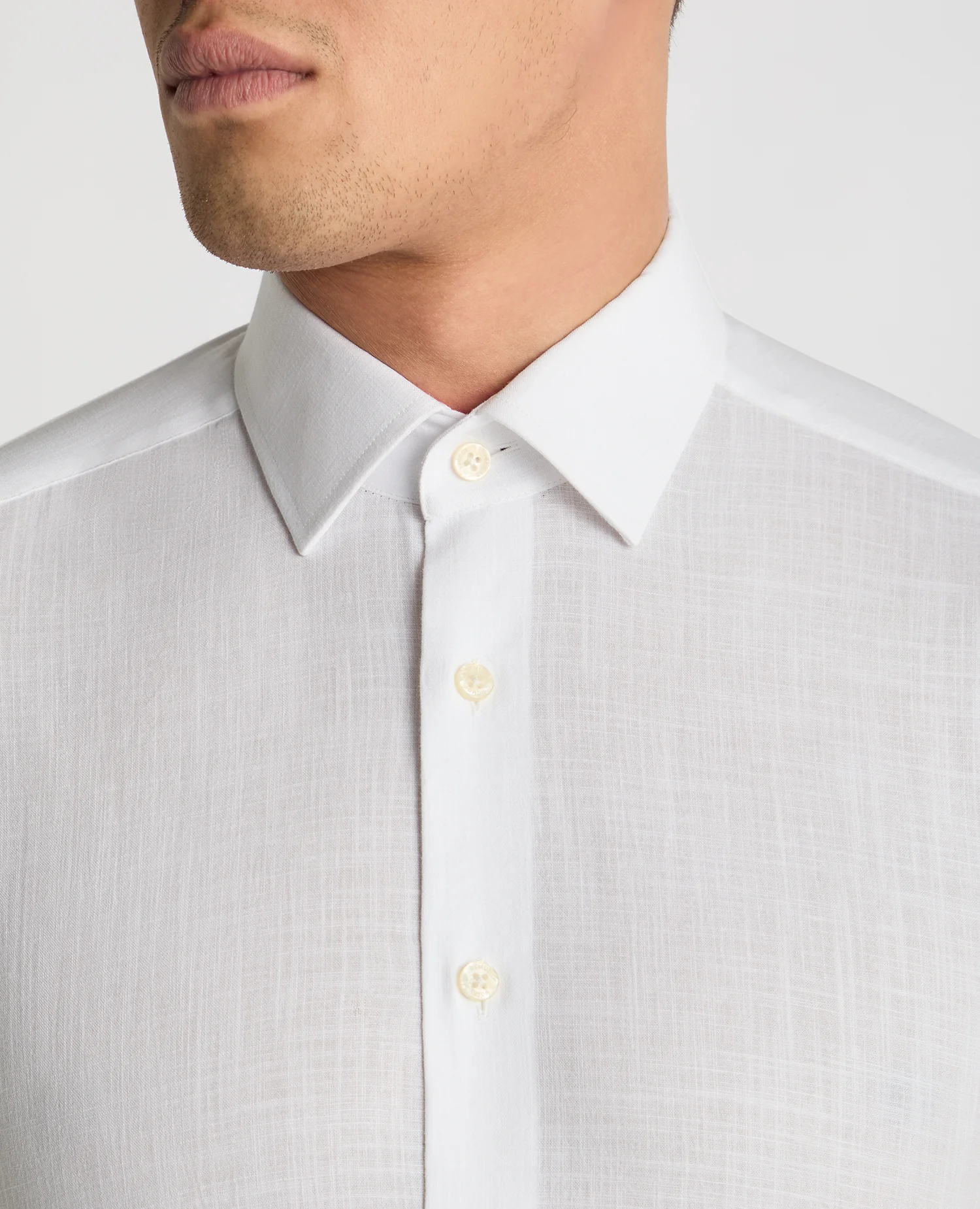 Tapered Fit Pure Cotton Shirt - Image 4