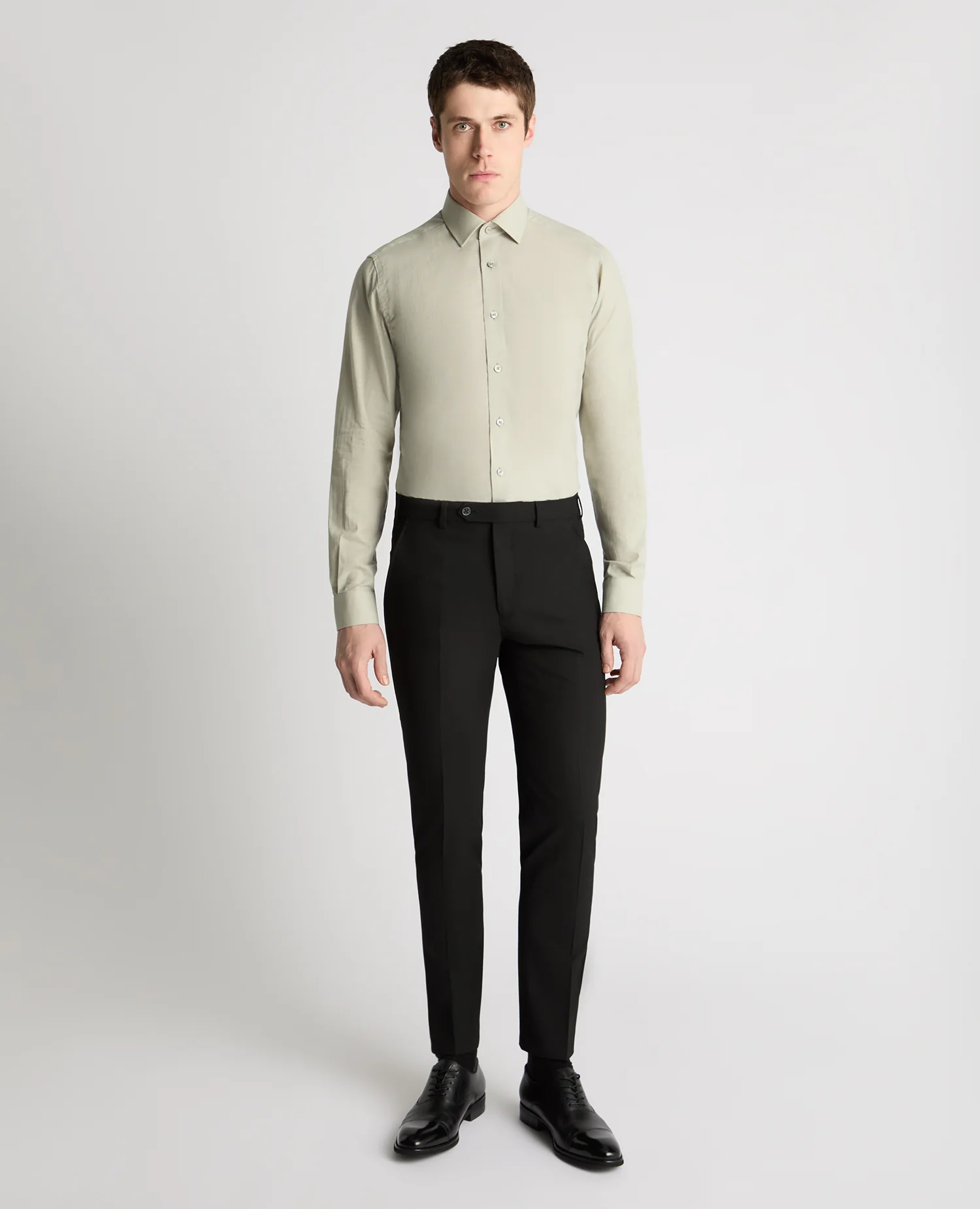 Tapered Fit Pure Cotton Shirt - Image 2