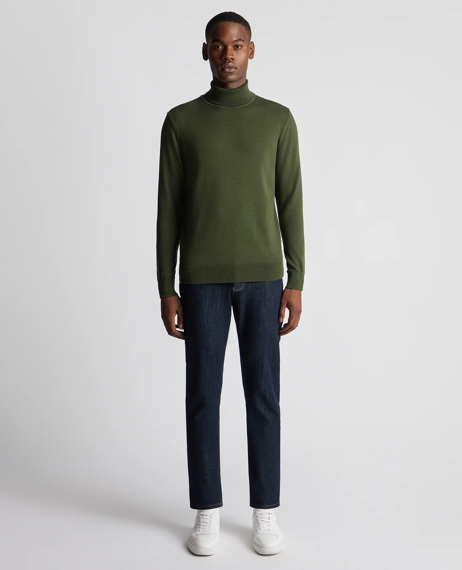 Tapered Fit Roll Neck Sweater - Image 2