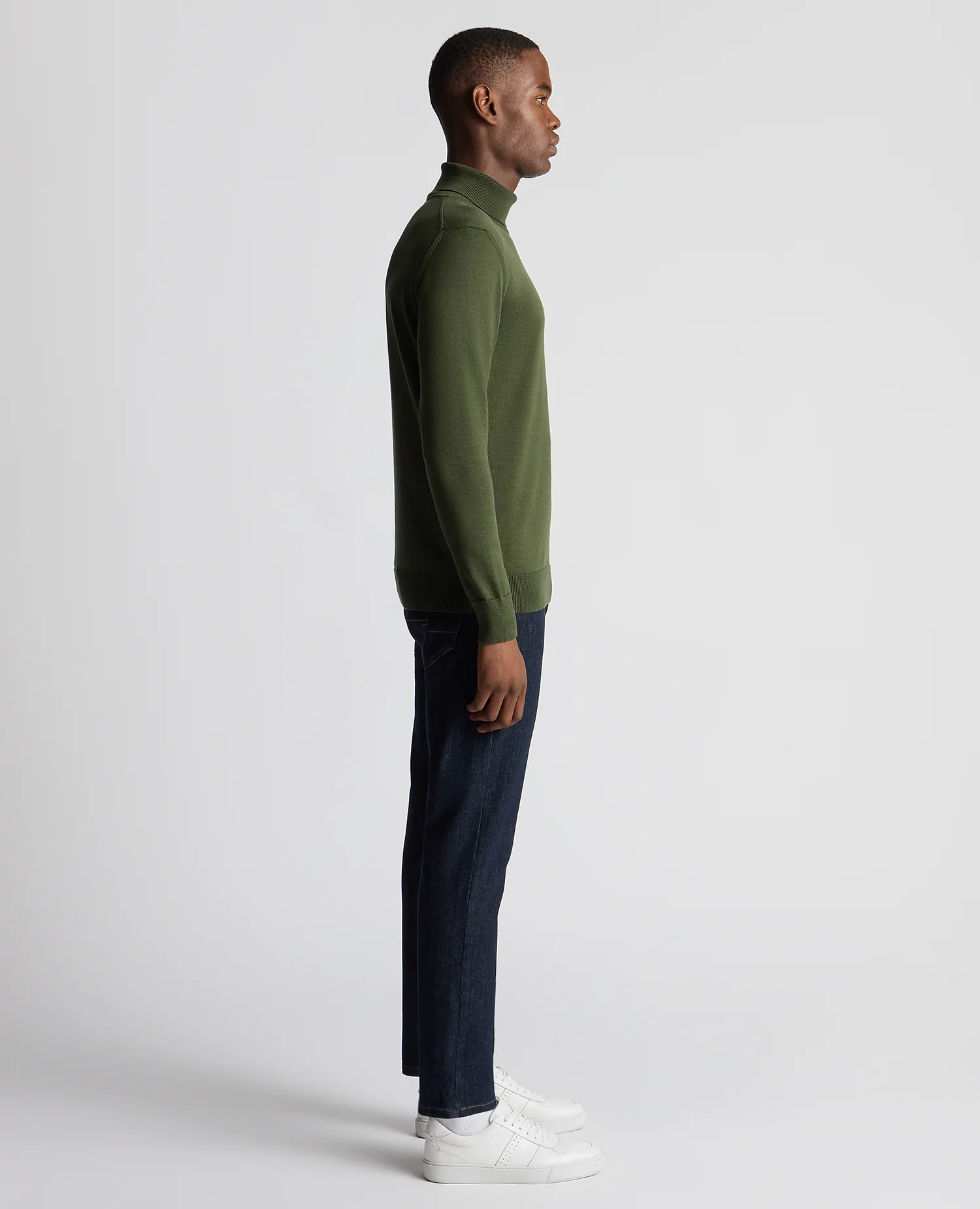 Tapered Fit Roll Neck Sweater - Image 4