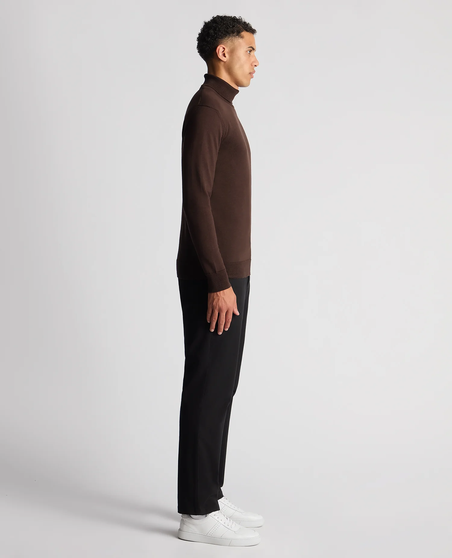 Tapered Fit Roll Neck Sweater - Image 4