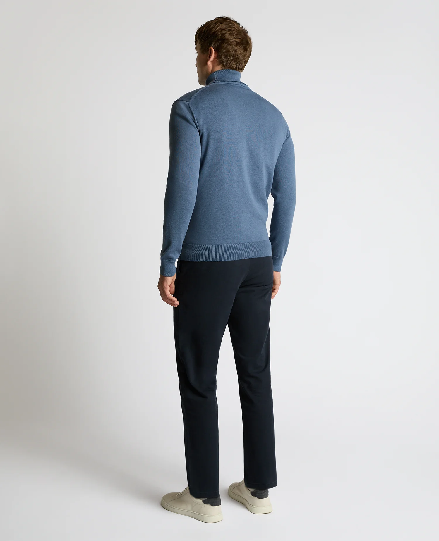 Roll Neck Cotton Sweater - Image 3