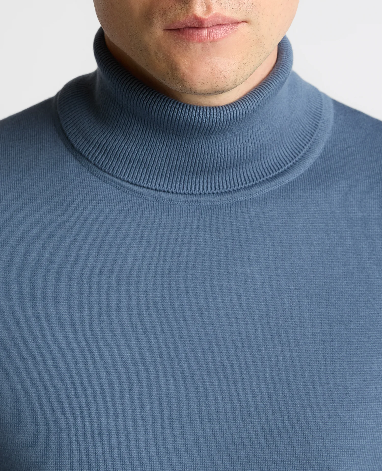 Roll Neck Cotton Sweater - Image 4