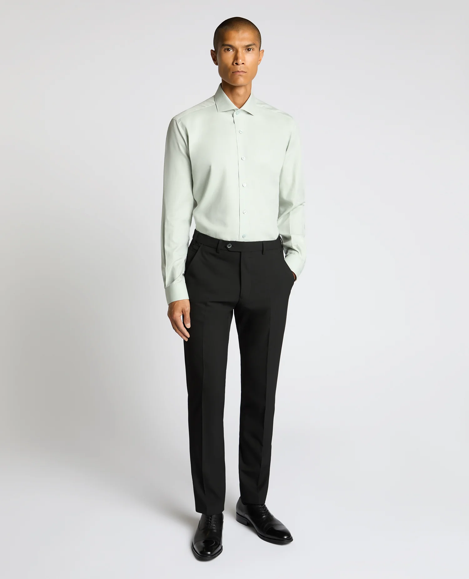 Tapered Fit Cotton Shirt - Image 2
