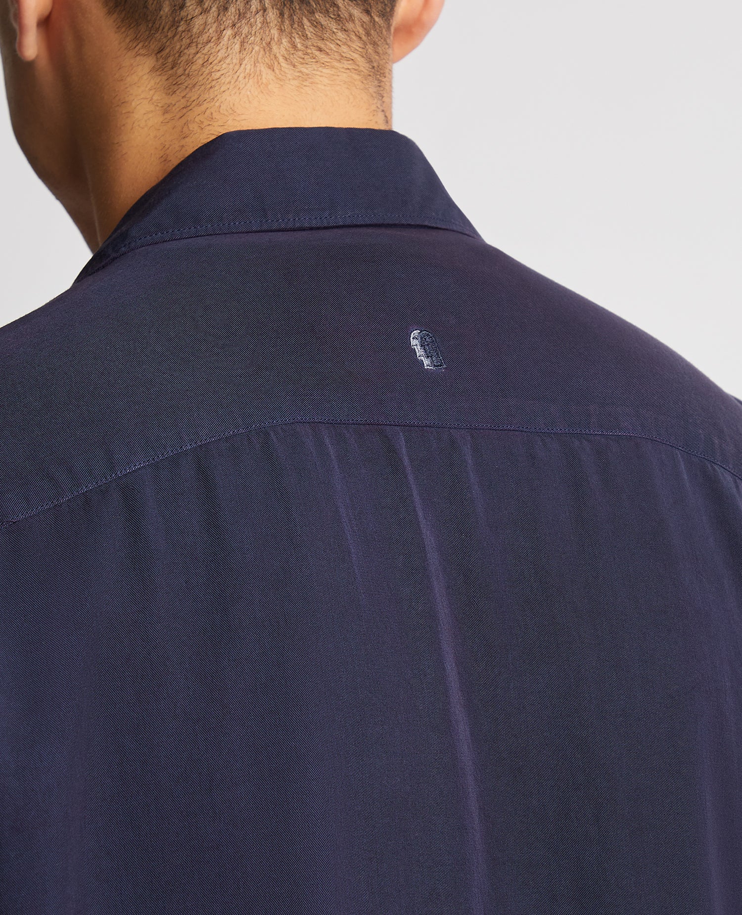 Tapered Fit Short Sleeve Tencel Shirt - Image 6