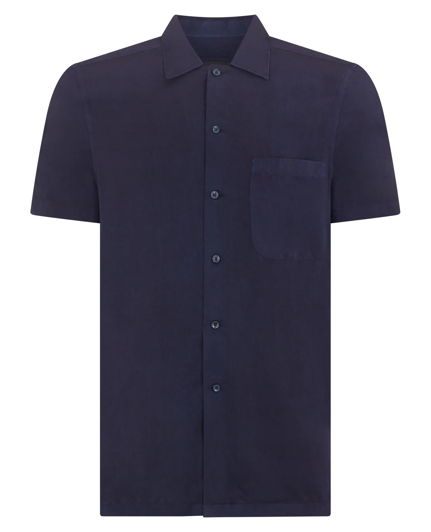 Tapered Fit Short Sleeve Tencel Shirt - Image 7