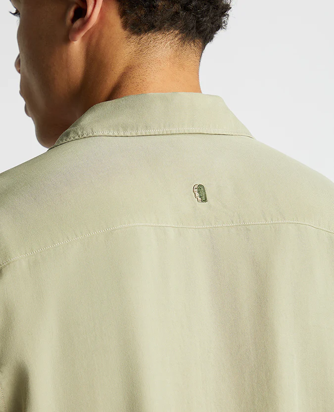 Tapered Fit Short Sleeve Tencel Shirt - Image 5