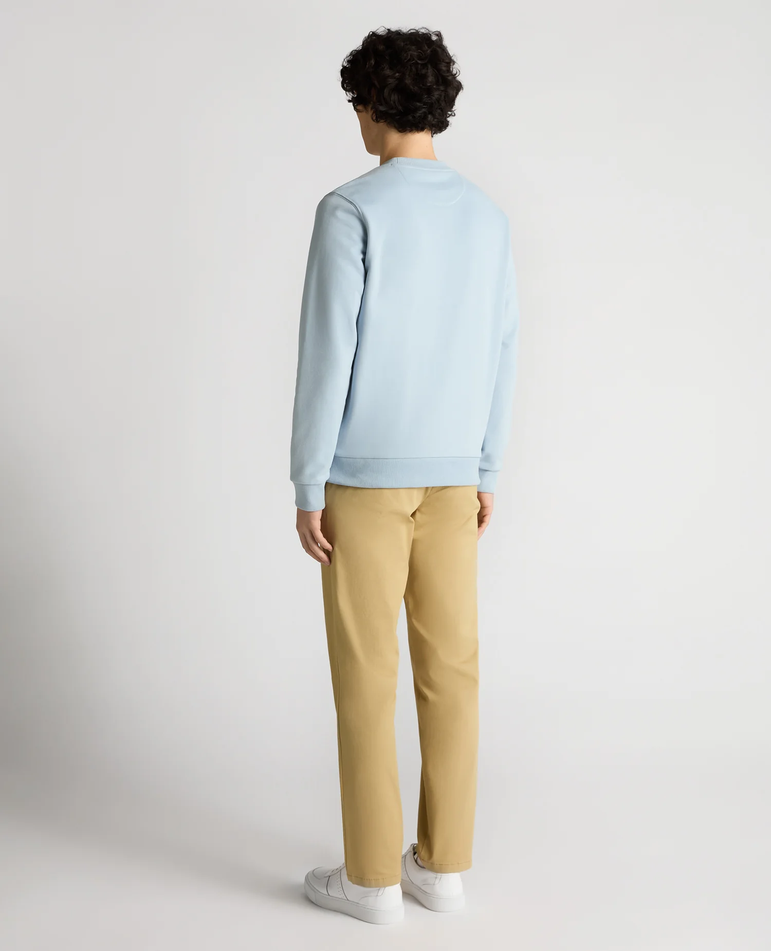 Crew Neck Terry Embroidered Sweatshirt - Image 3