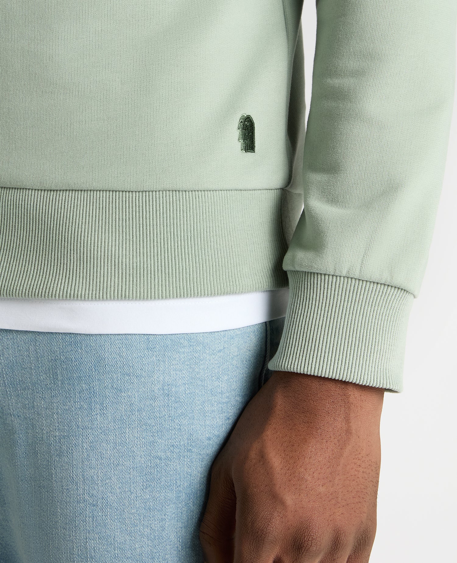 Tapered Fit Soft Touch Cotton-Blend Sweatshirt - Image 5