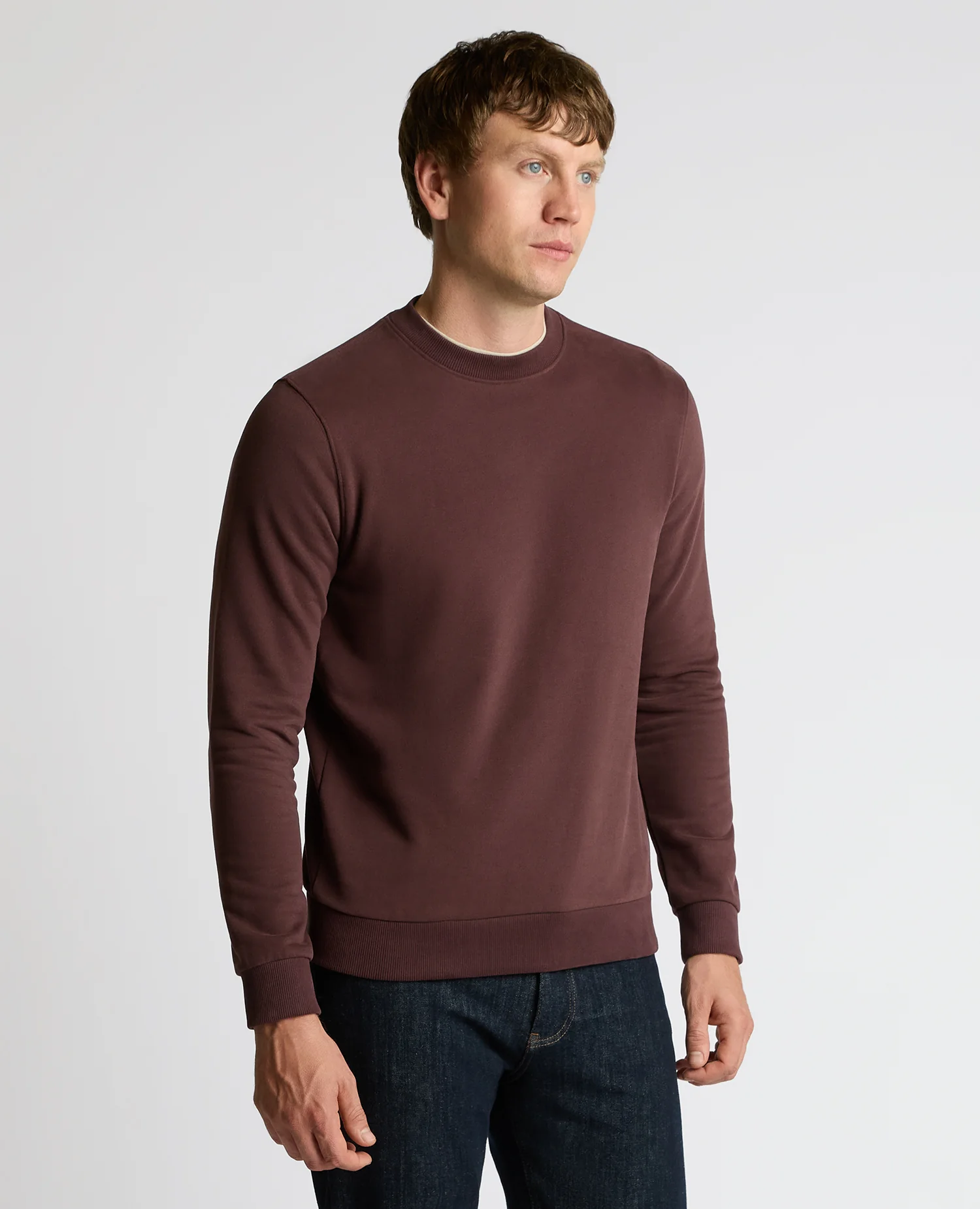 Crew Neck Terry Sweatshirt
