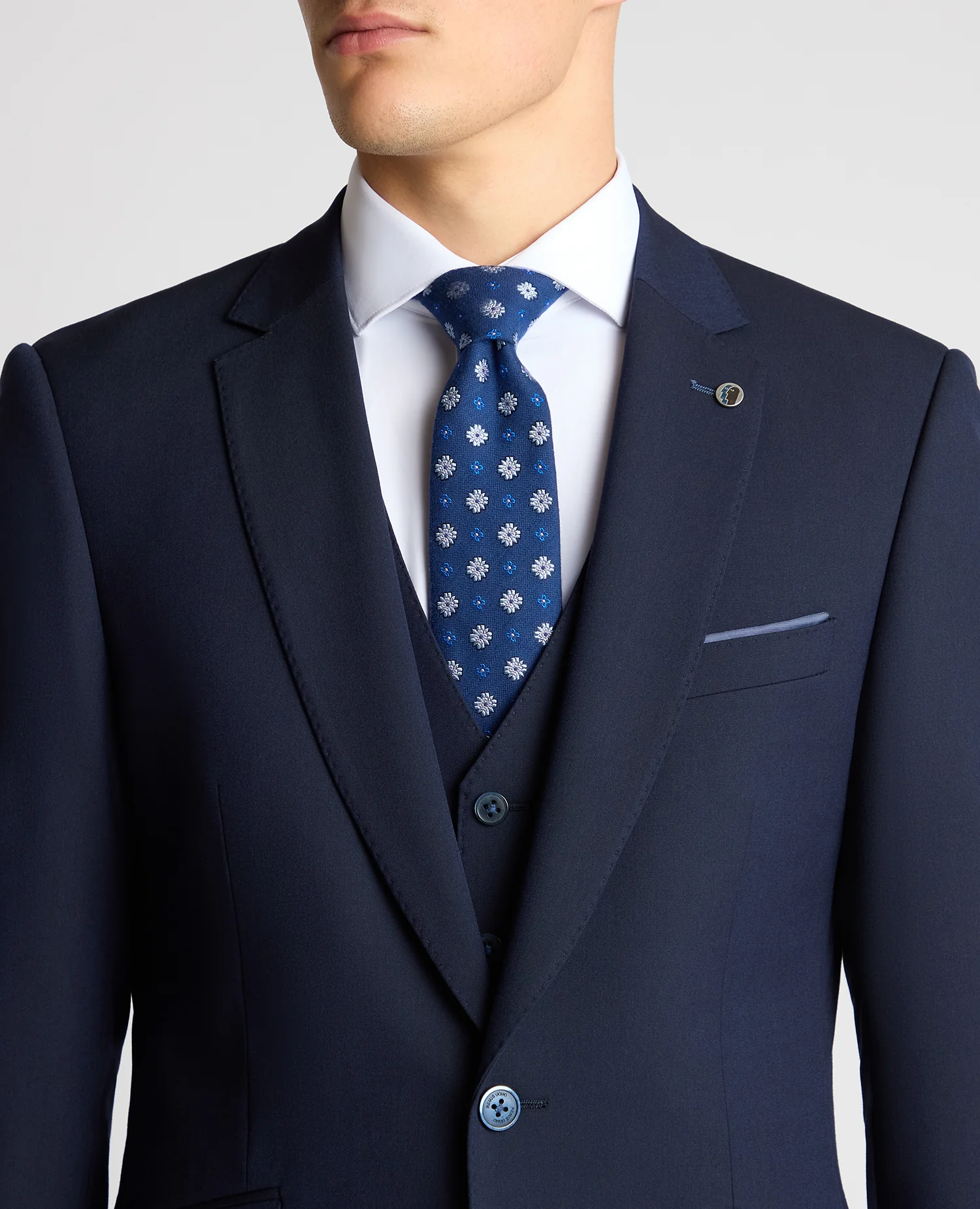 Tapered Fit Stretch Mix and Match Suit - Image 4