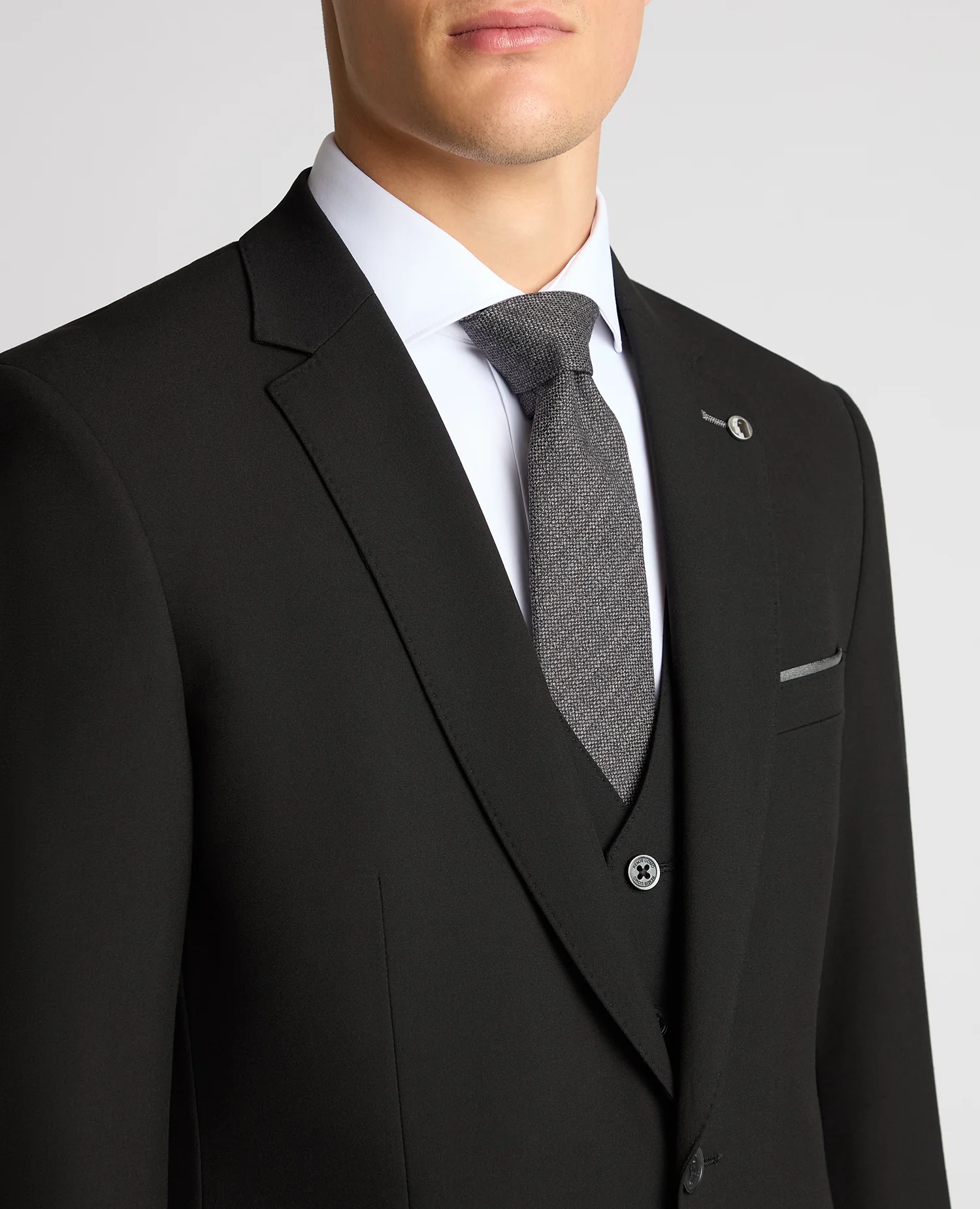 Tapered Fit Stretch Mix and Match Suit - Image 4