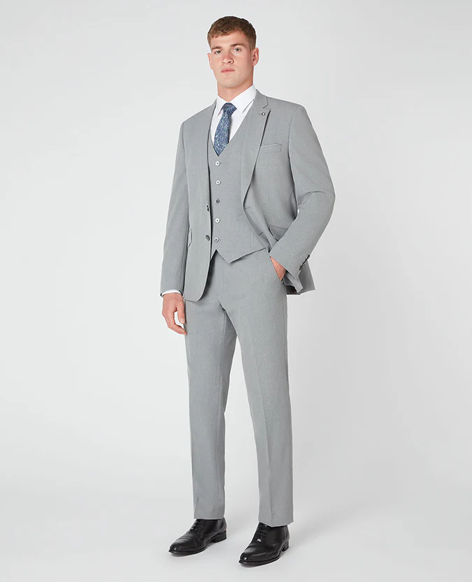 Tapered Fit Stretch Waistcoat - Image 2