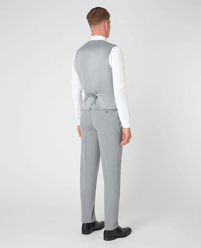 Tapered Fit Stretch Waistcoat - Image 3