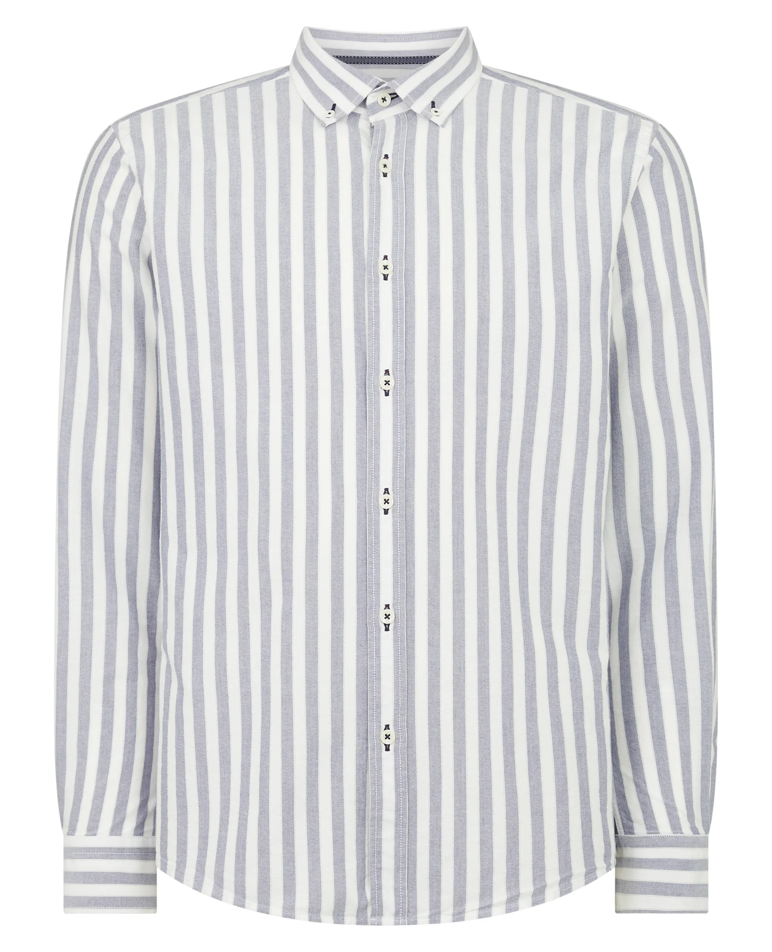 Tapered Fit Striped Cotton Shirt - Image 6