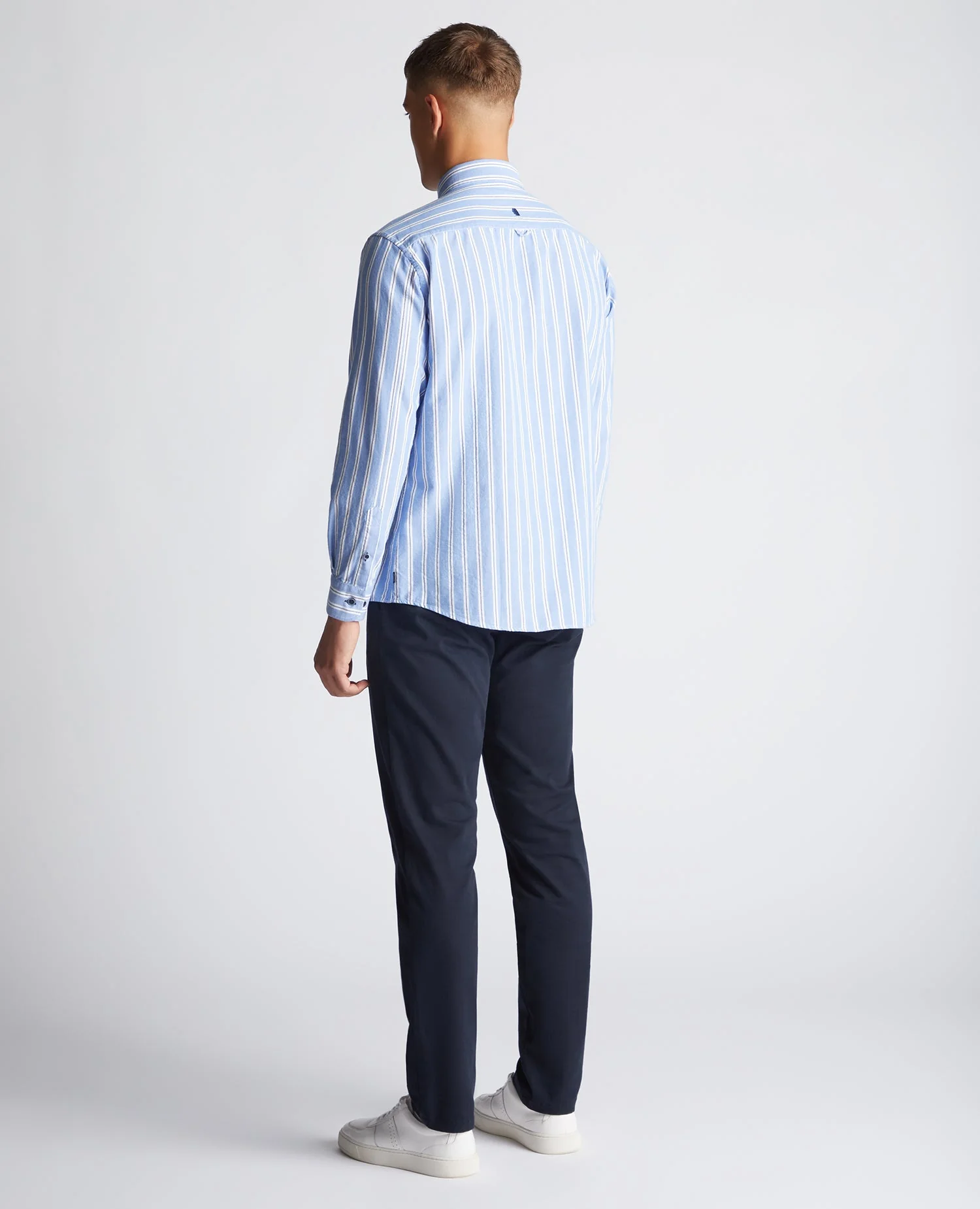 Tapered Fit Striped Cotton Shirt - Image 3