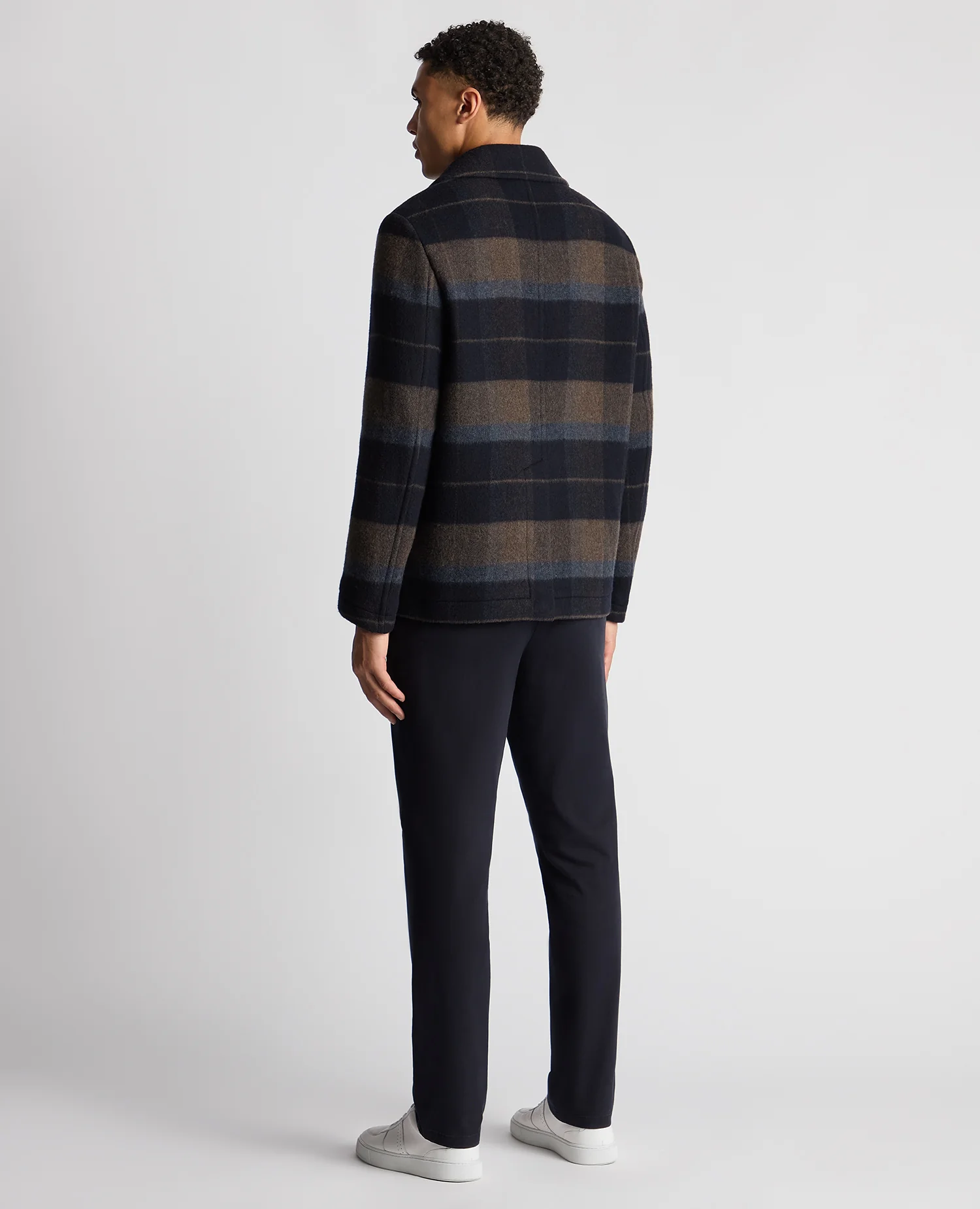 Tapered Fit Tailored Pea Coat - Image 3