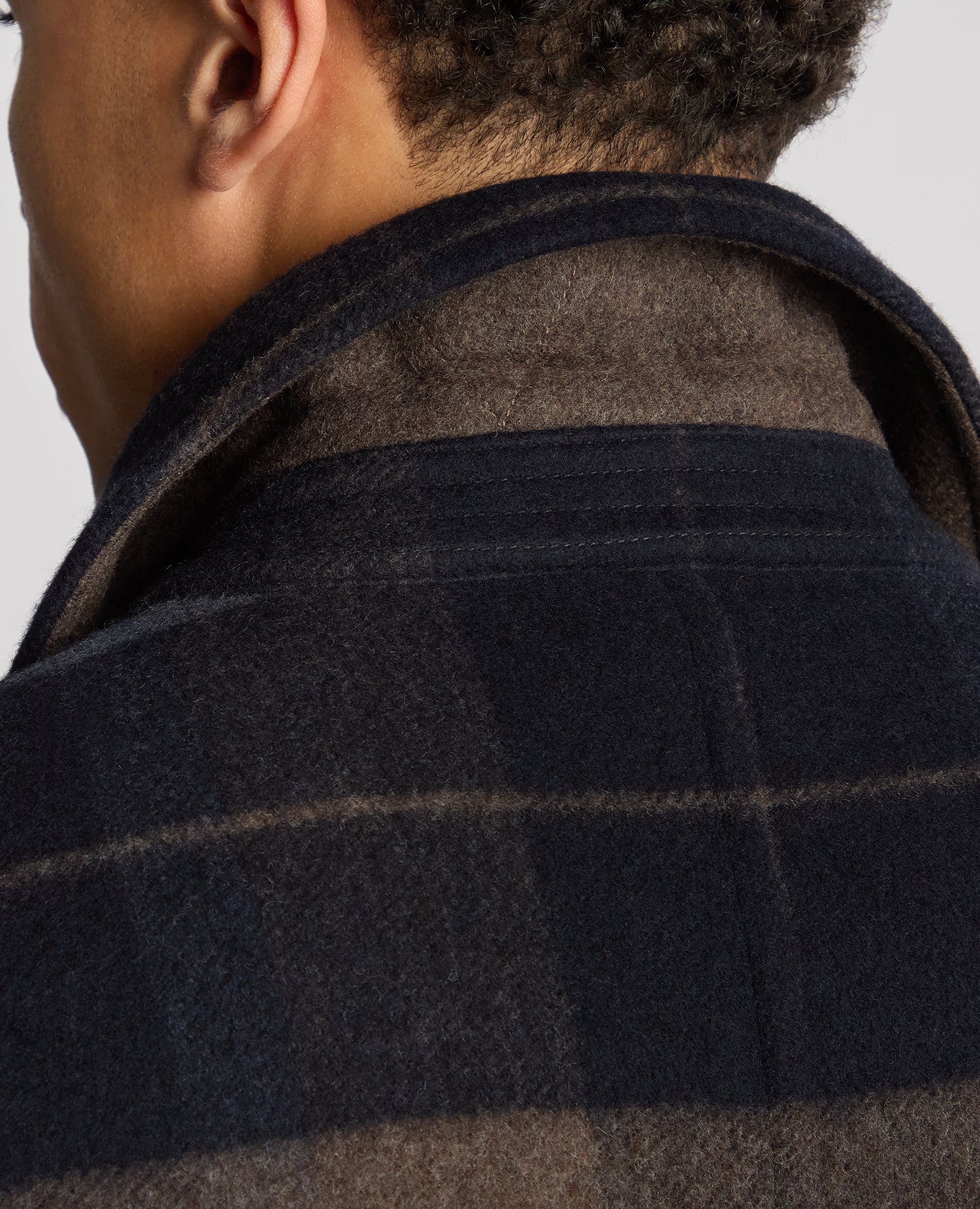 Tapered Fit Tailored Pea Coat - Image 5