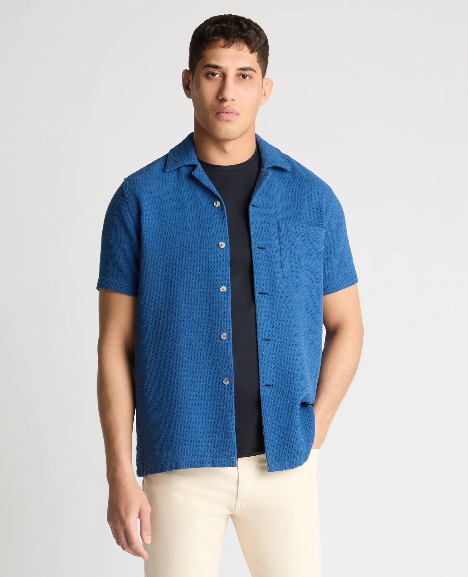 Tapered Fit Textured Shirt