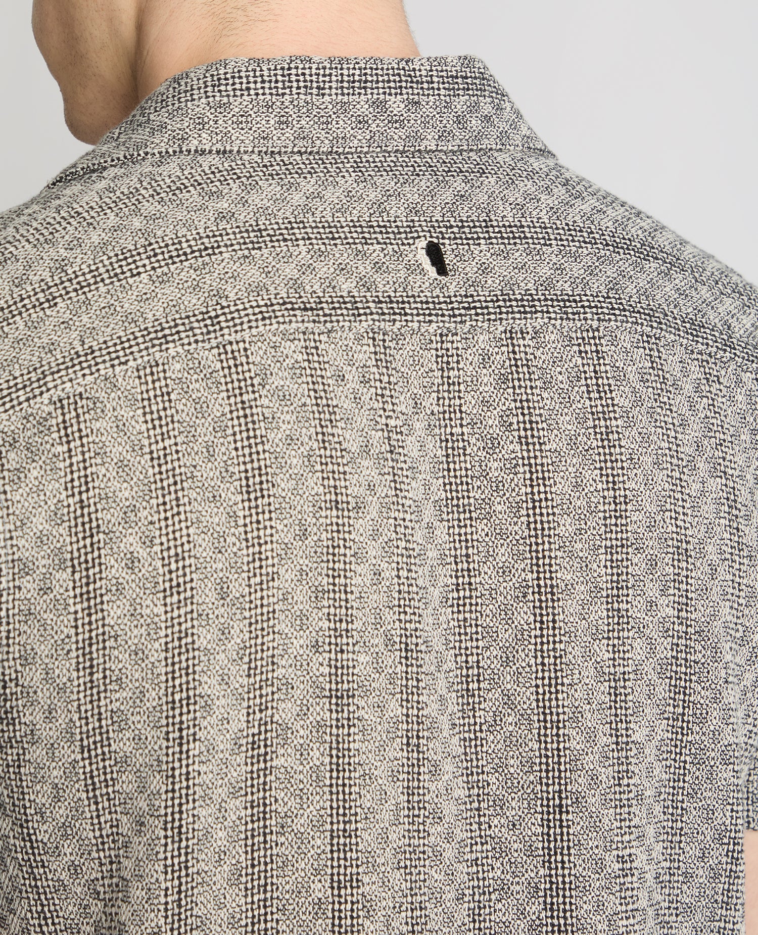 Tapered Fit Two-Tone Textured Shirt - Image 7