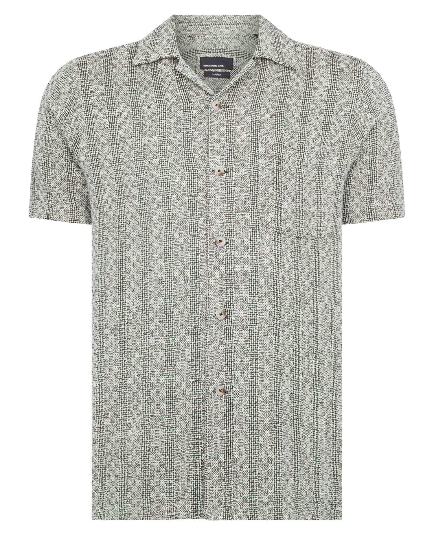 Tapered Fit Two-Tone Textured Shirt - Image 8