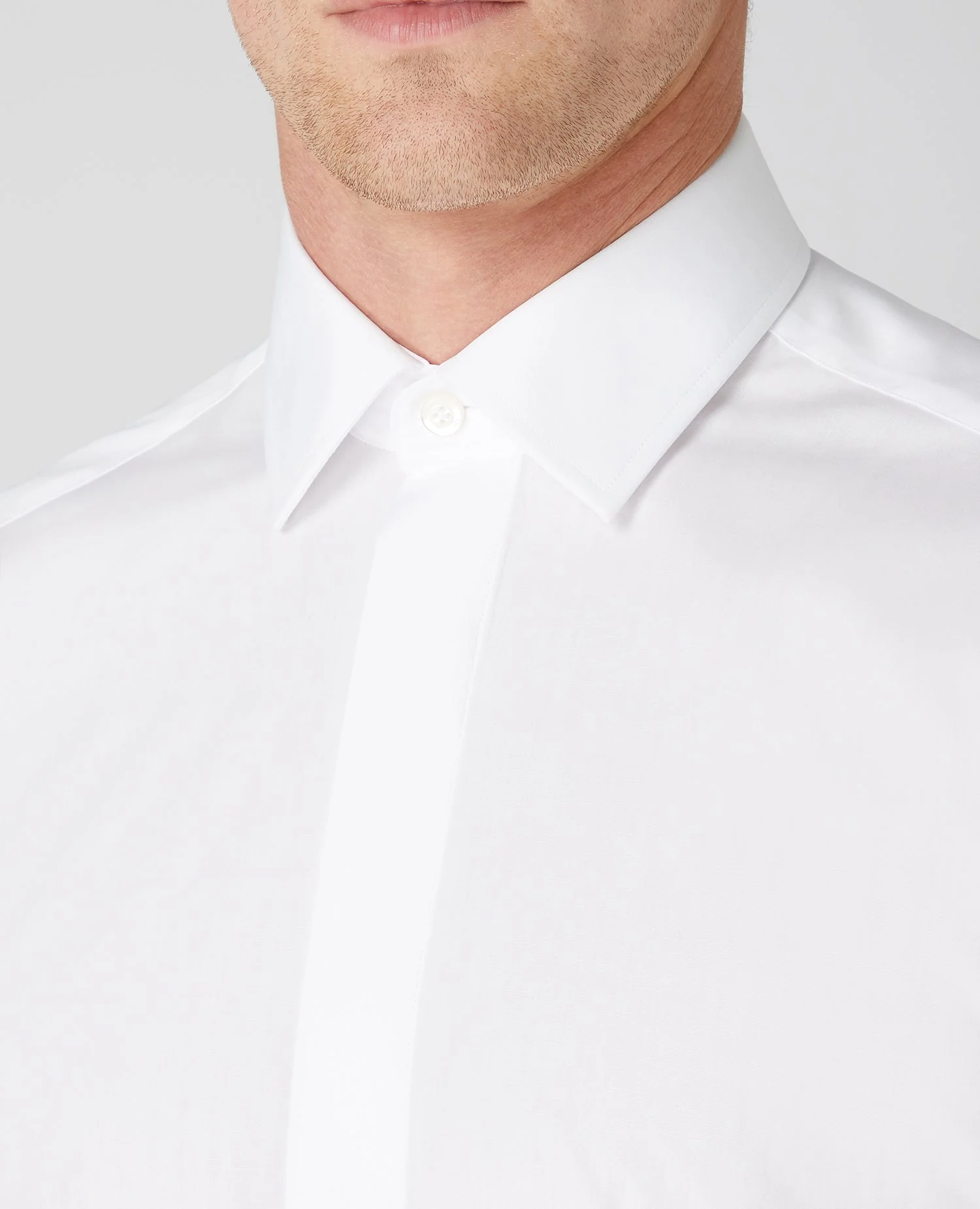 Tapered Fit Parker Collar Shirt - Image 4
