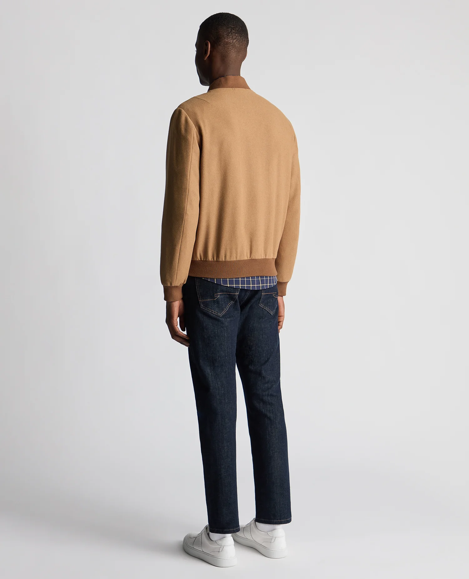 Regular Fit Wool-Blend Bomber Jacket - Image 3