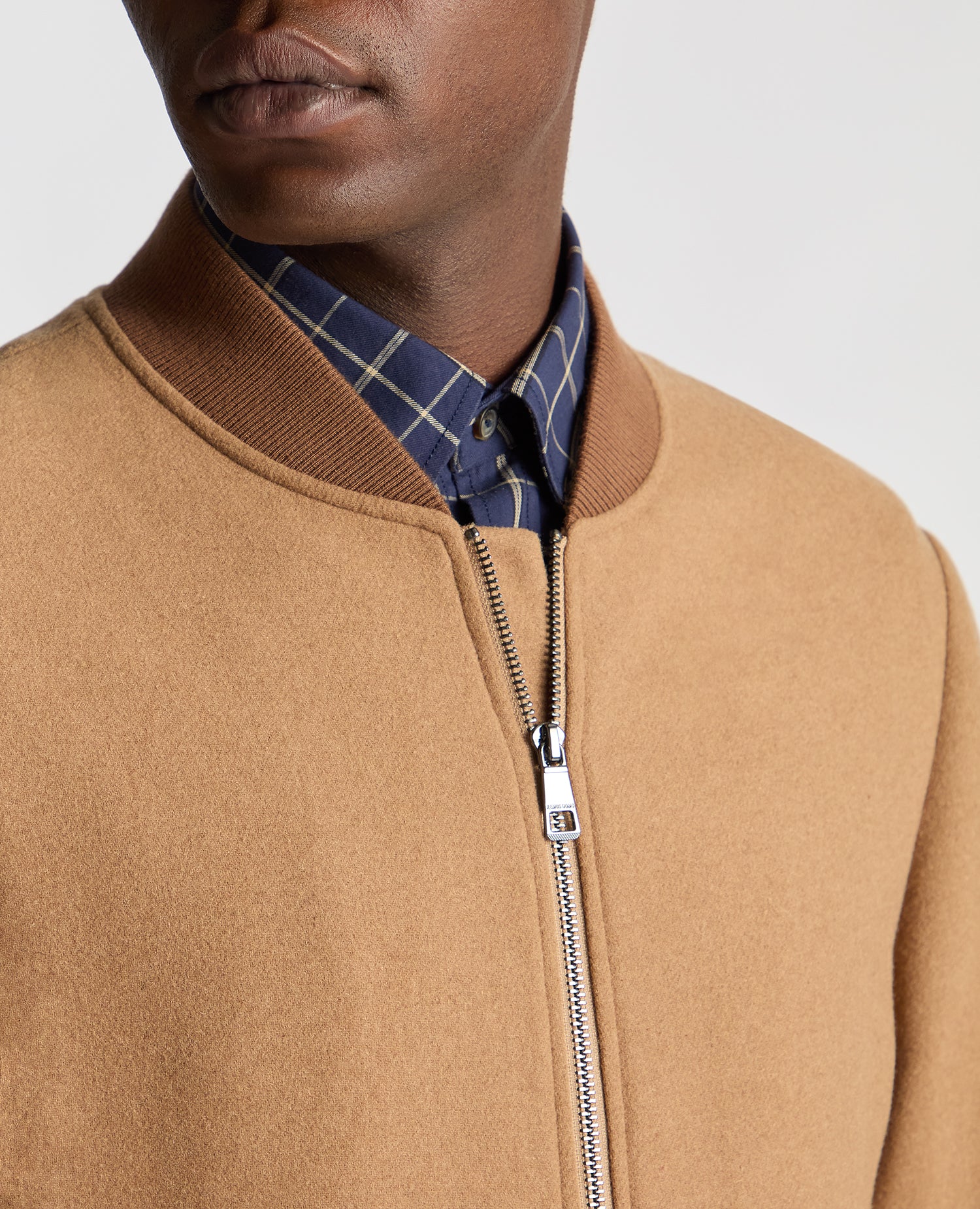 Regular Fit Wool-Blend Bomber Jacket - Image 5