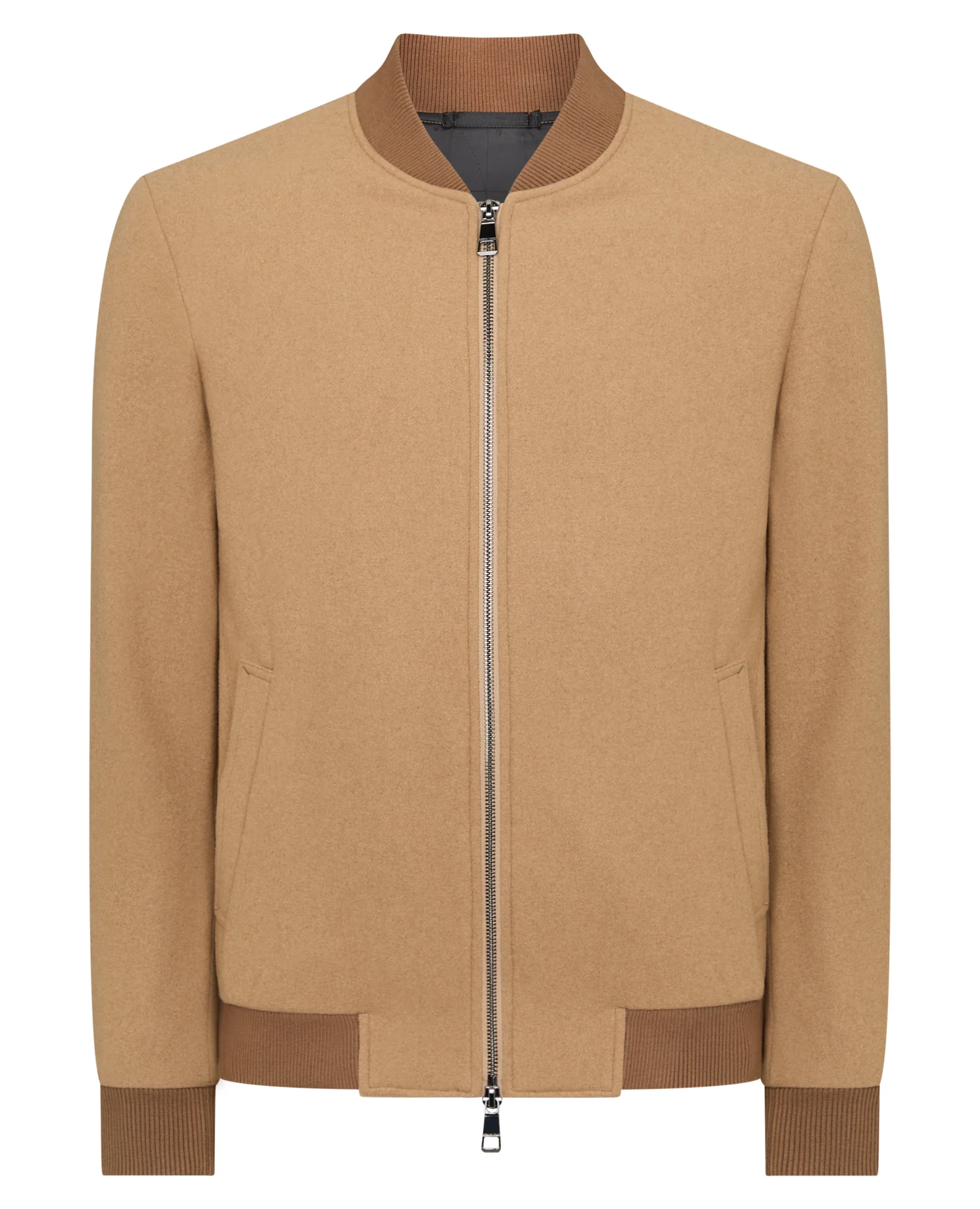 Regular Fit Wool-Blend Bomber Jacket - Image 6