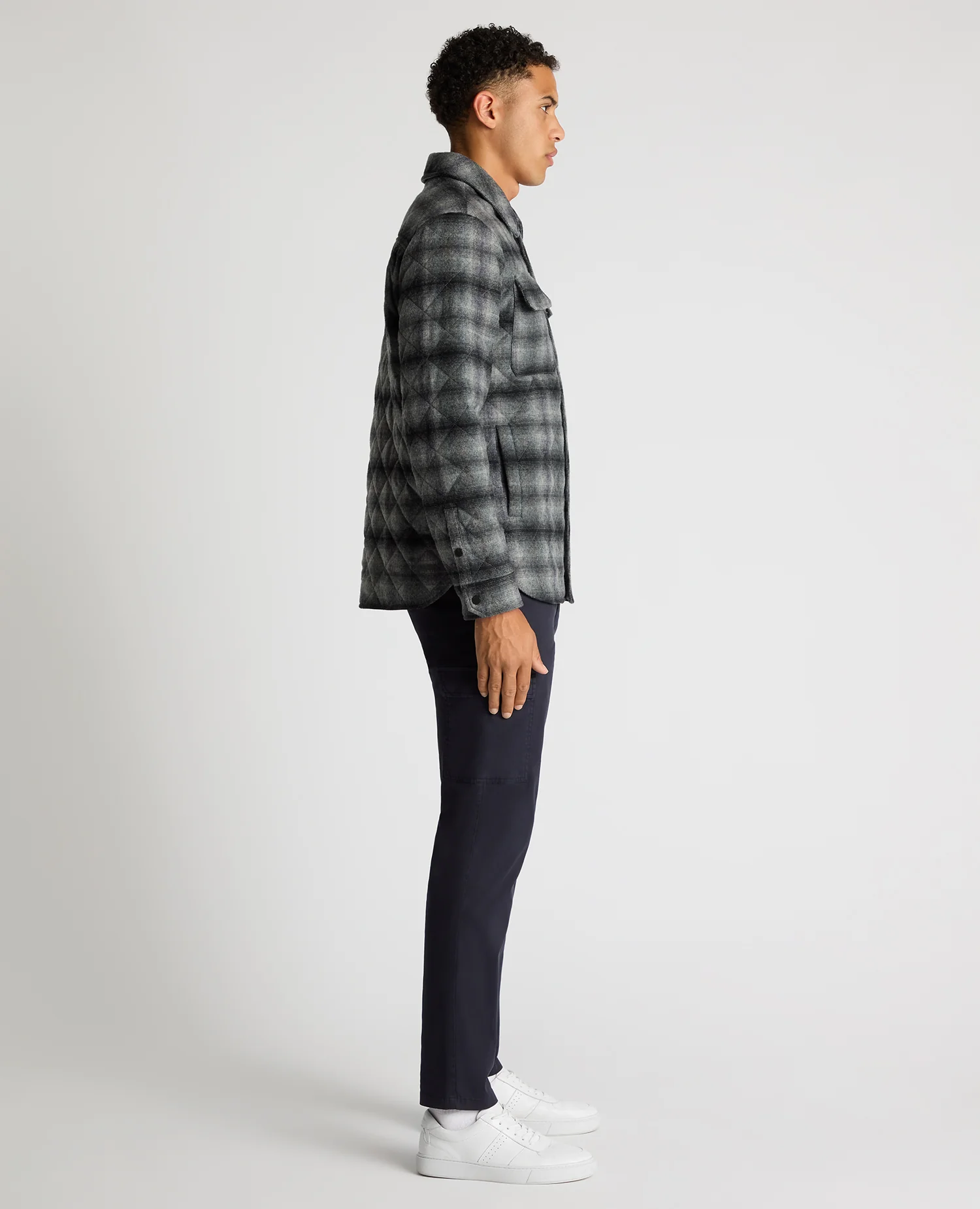 Regular Fit Quilted Overshirt - Image 4