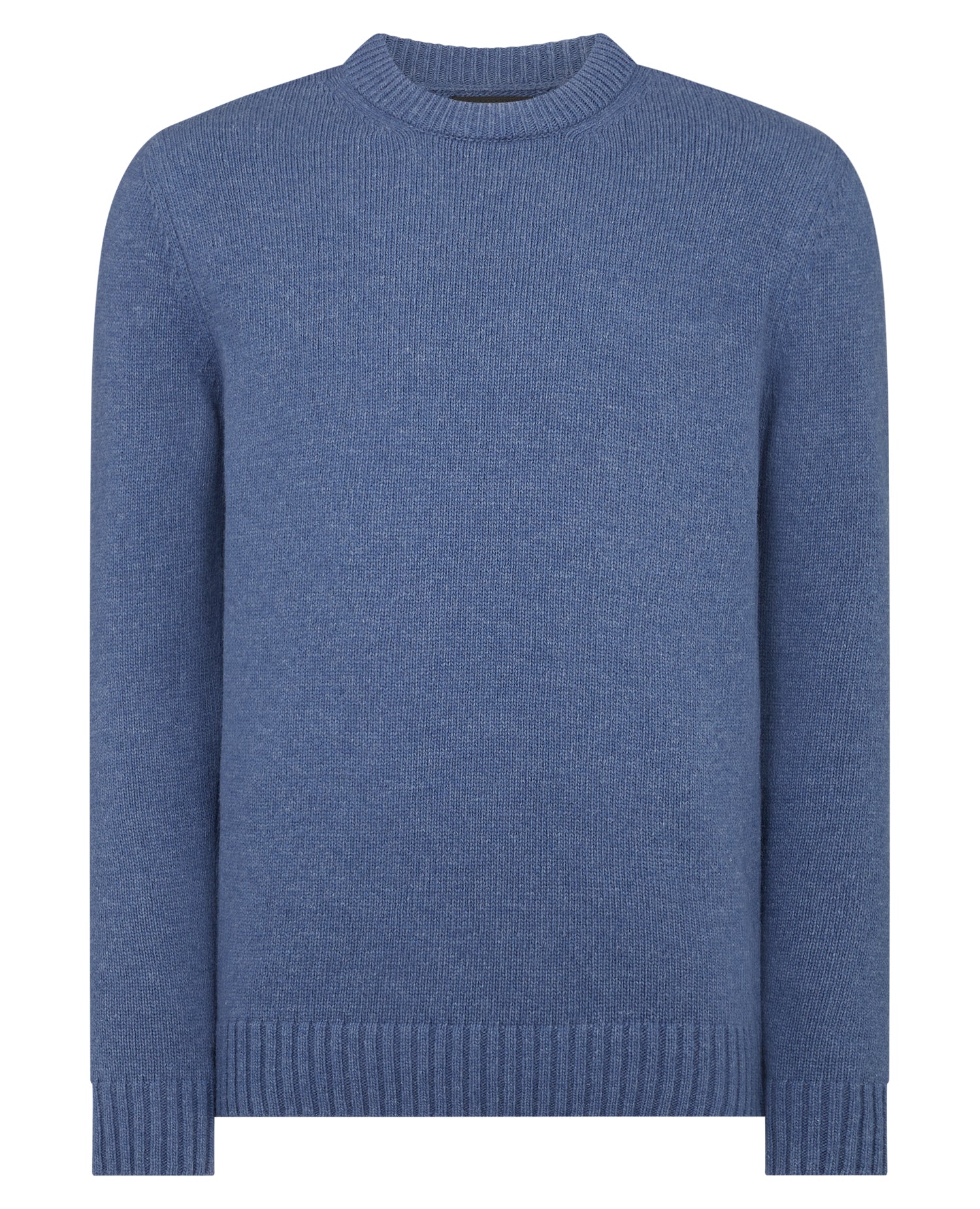 Tapered Fit Wool-Blend Crew Neck Sweater - Image 6