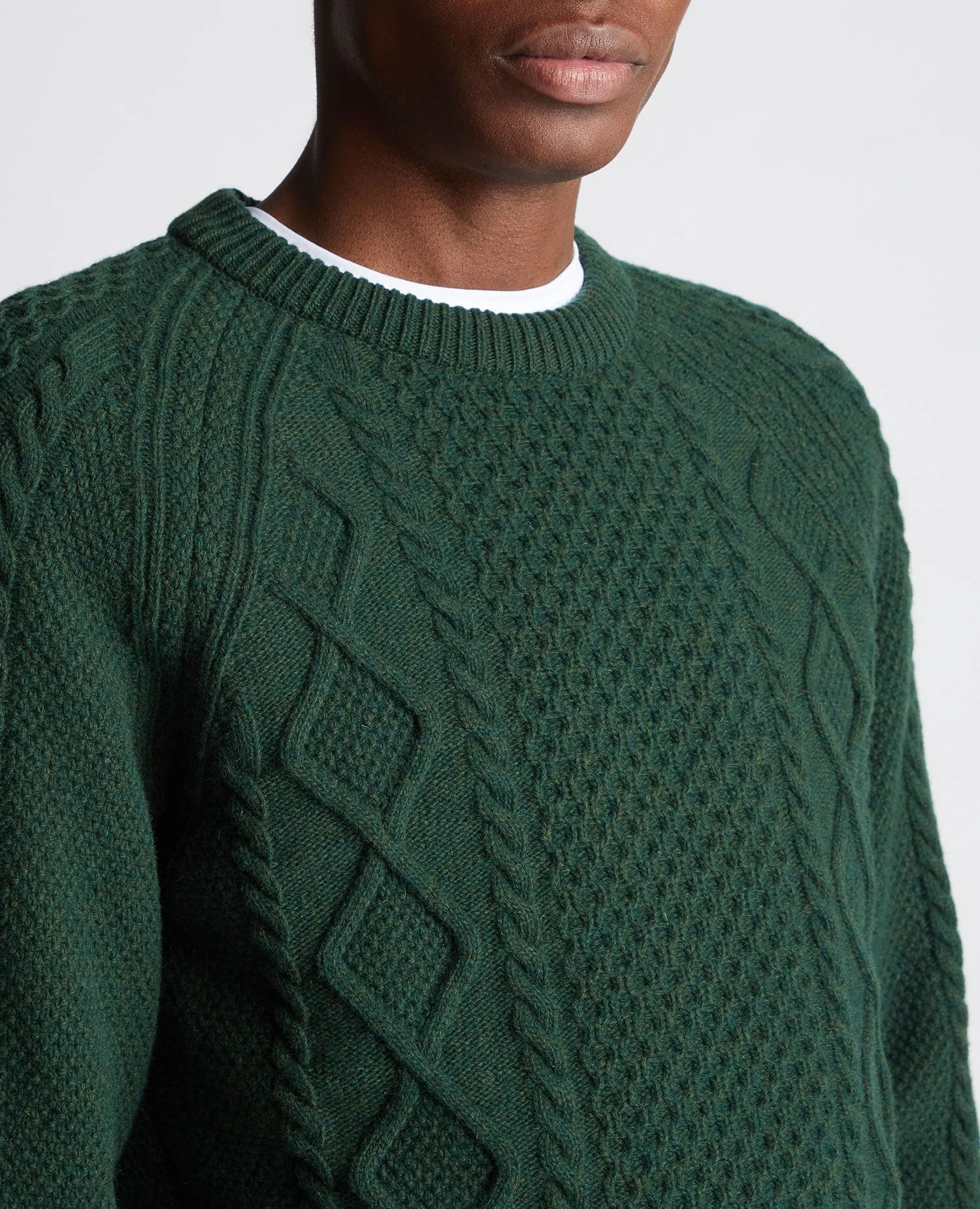 Tapered Fit Wool-Blend Crew Neck Sweater - Image 5