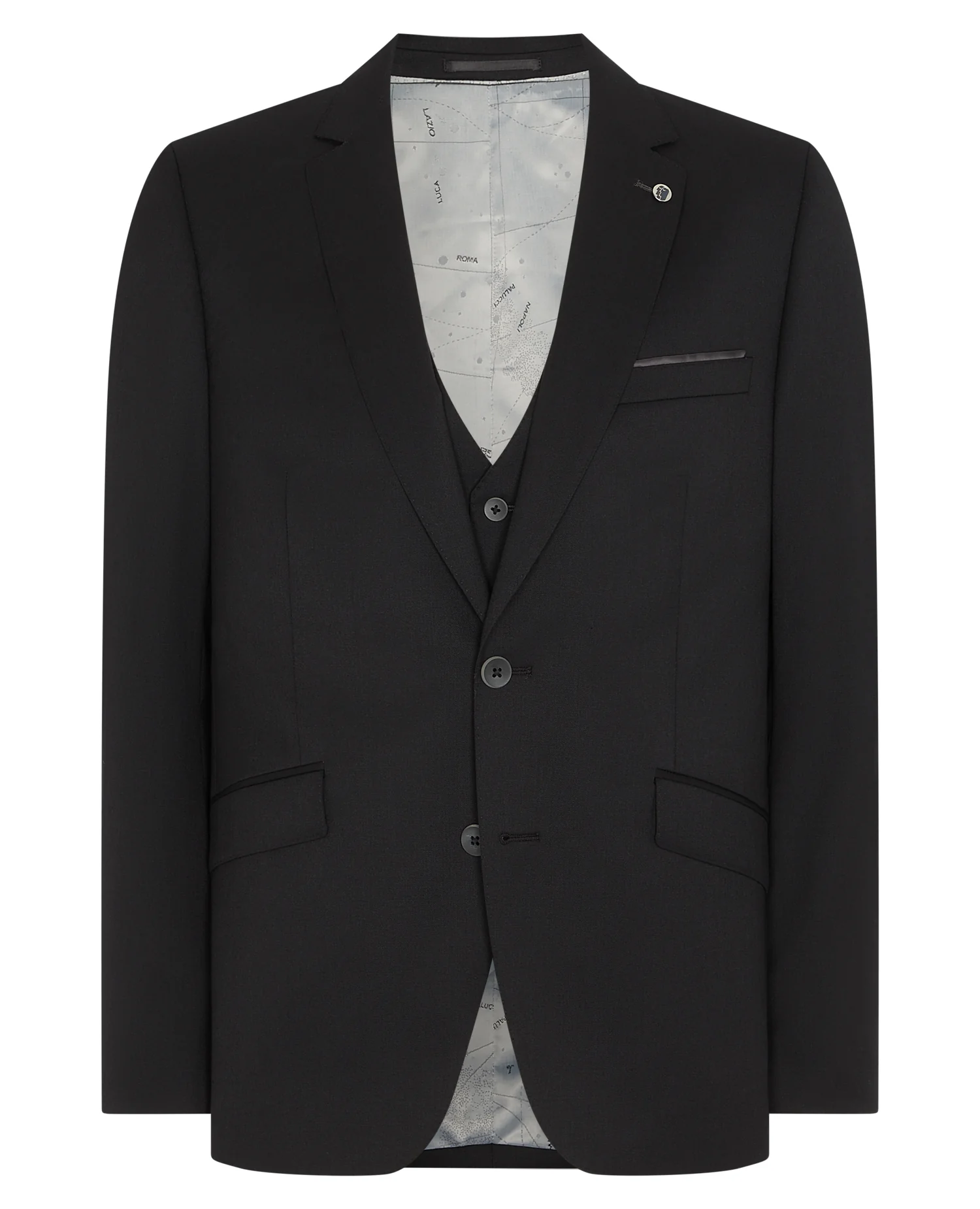 Tapered Fit Wool-Blend Mix and Match Suit - Image 6