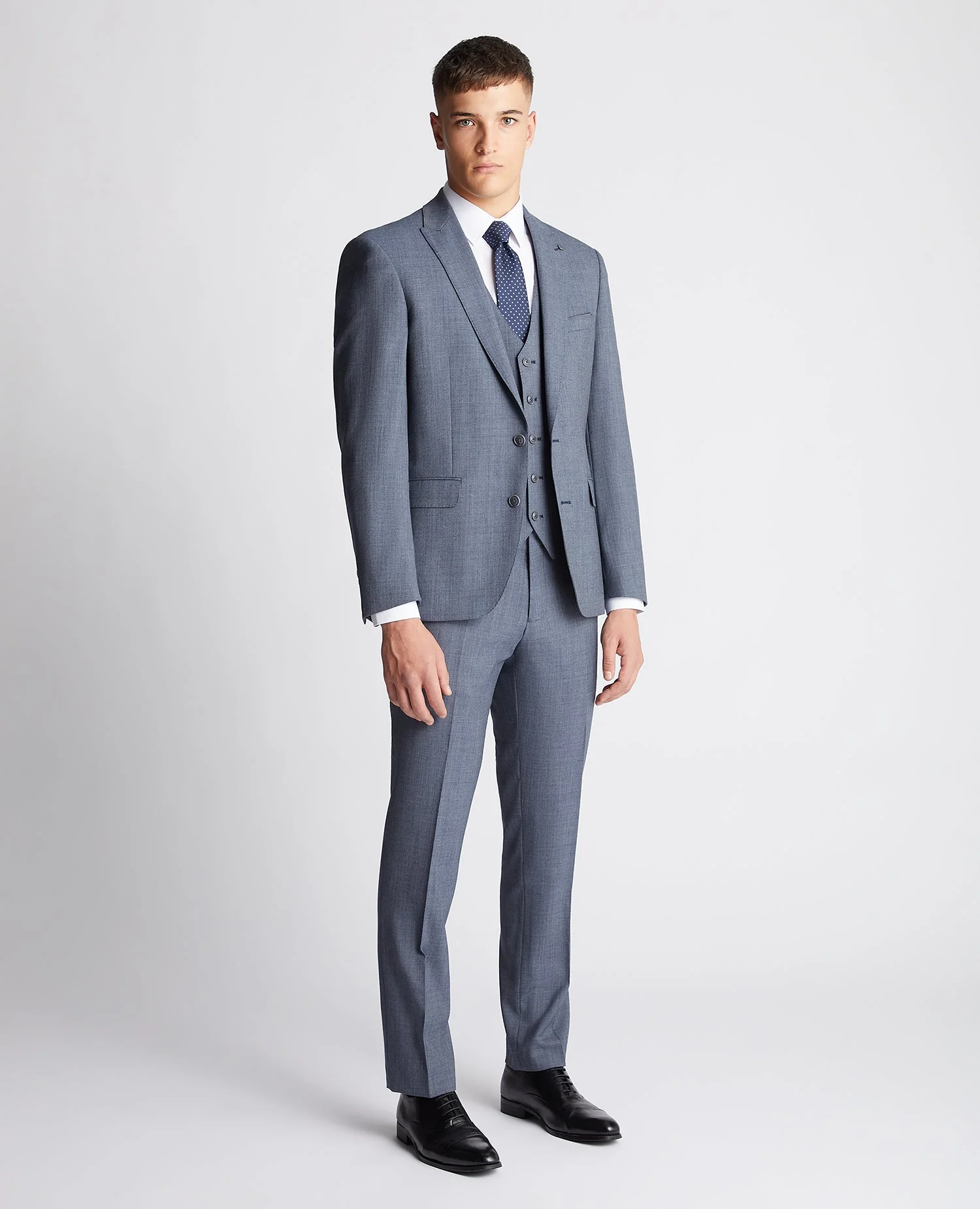 Tapered fit wool rich mix and match suit Jacket - Image 2