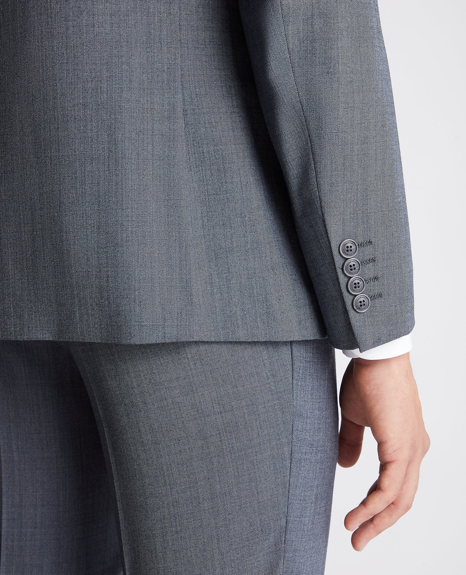 Tapered fit wool rich mix and match suit Jacket - Image 5