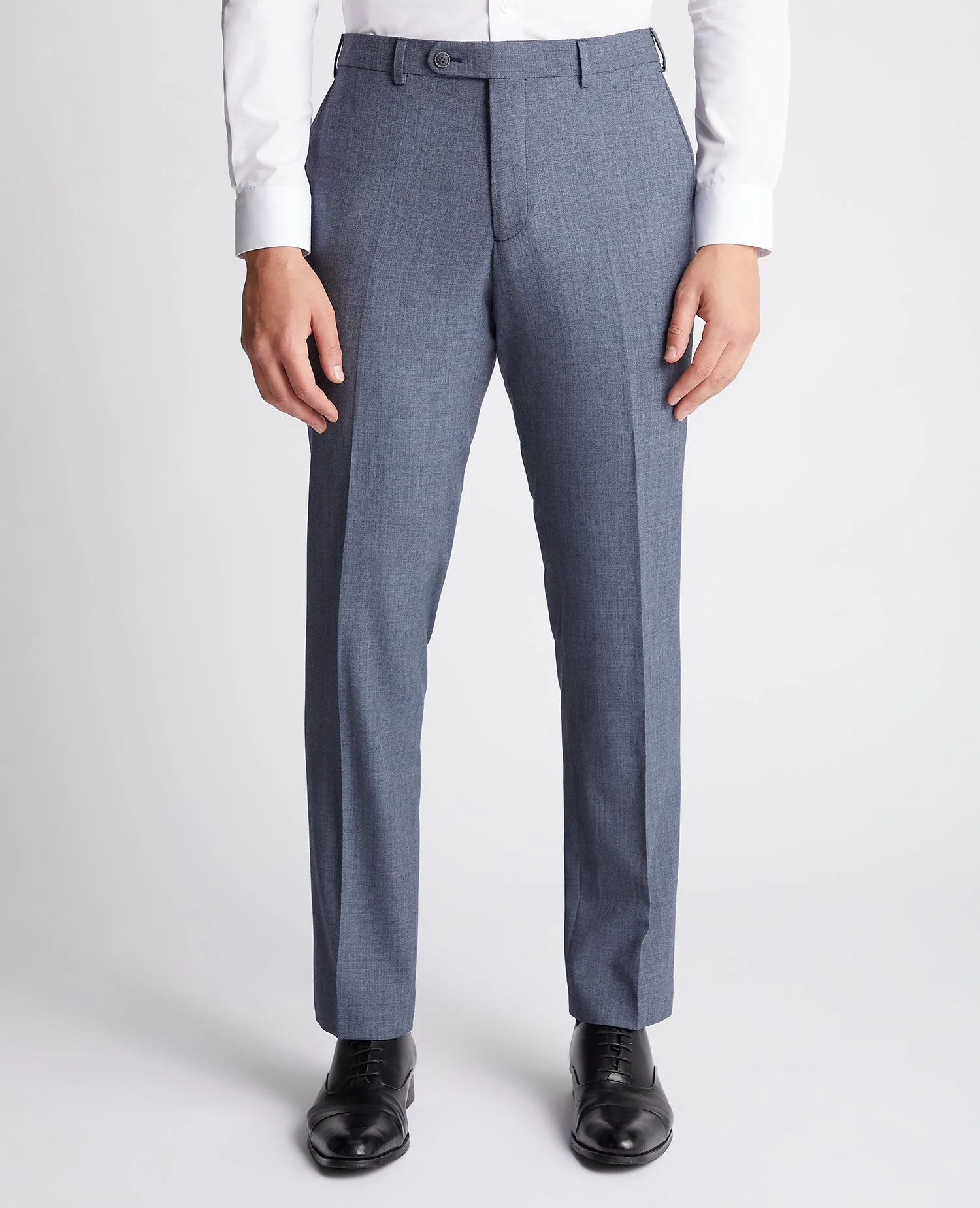 Tapered fit wool blend mix and match suit trouser
