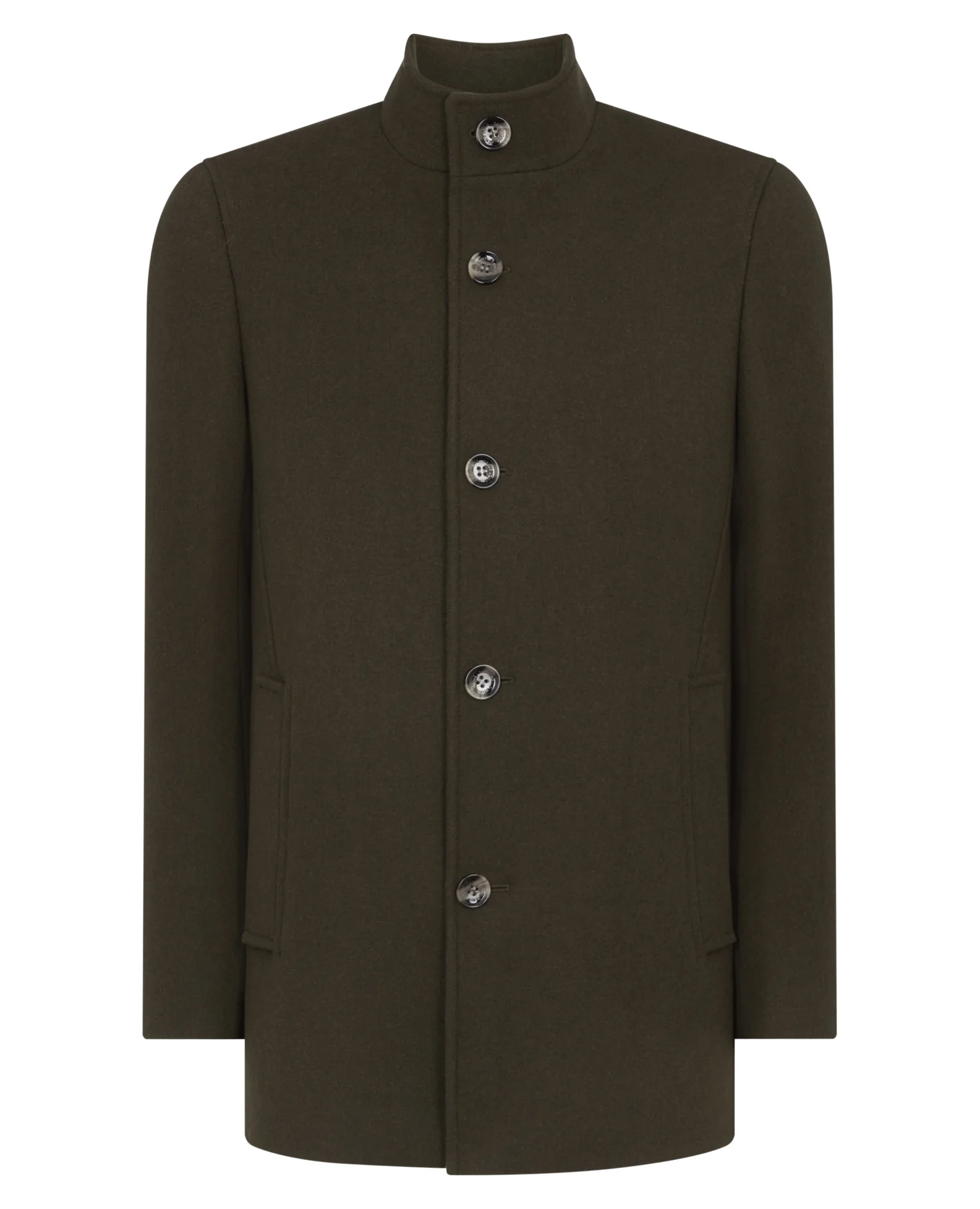 Tapered Fit Wool-Blend Overcoat - Image 7