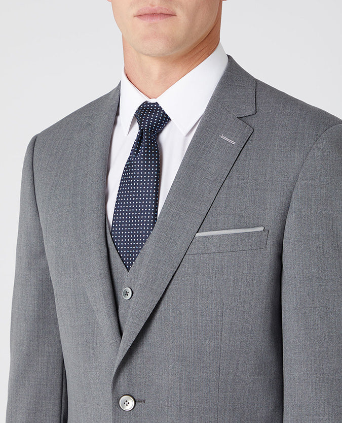 Tapered Fit Wool-Blend Stretch Mix and Match Suit Jacket - Image 4