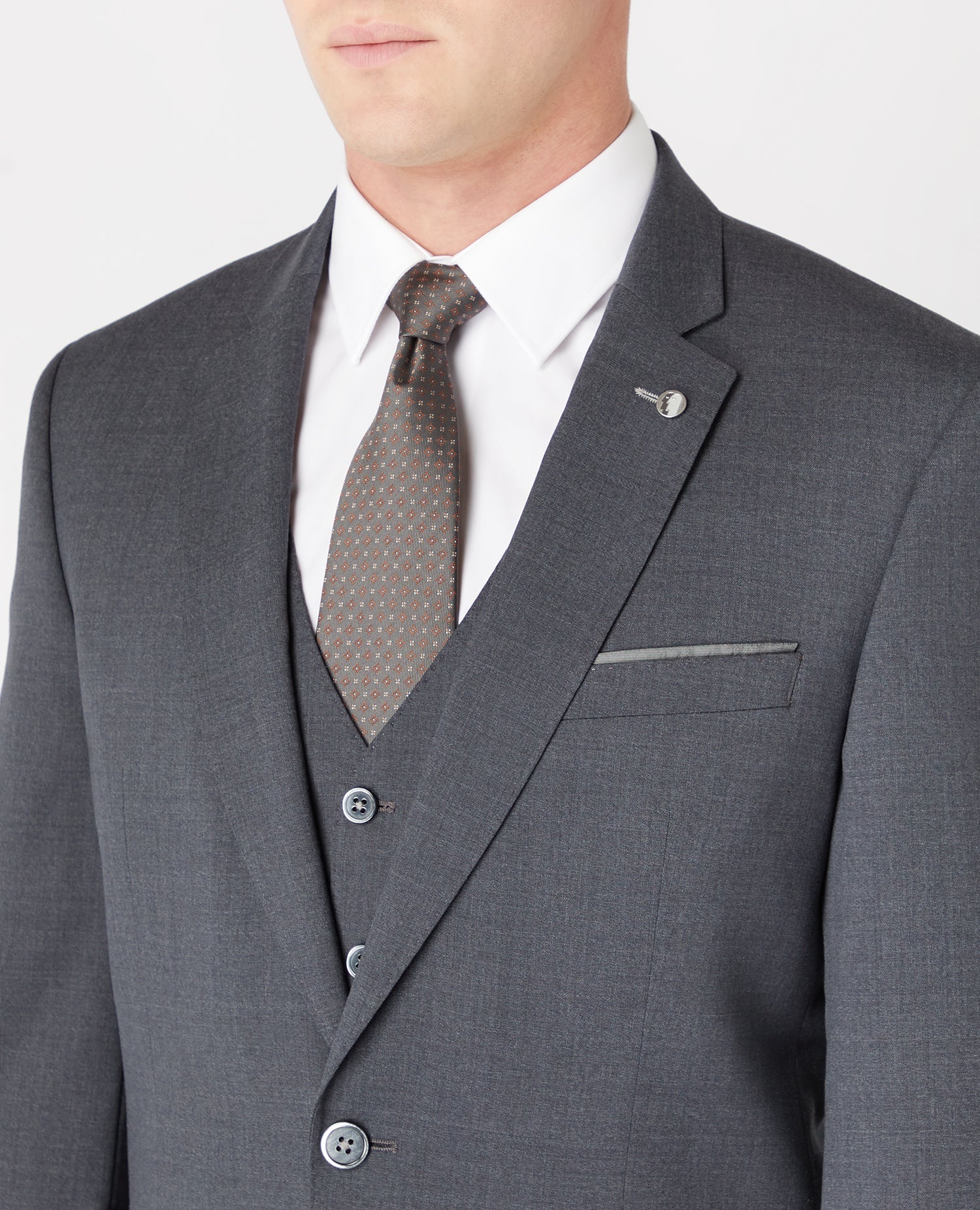 Tapered Fit Wool-Blend Mix and Match Suit - Image 4