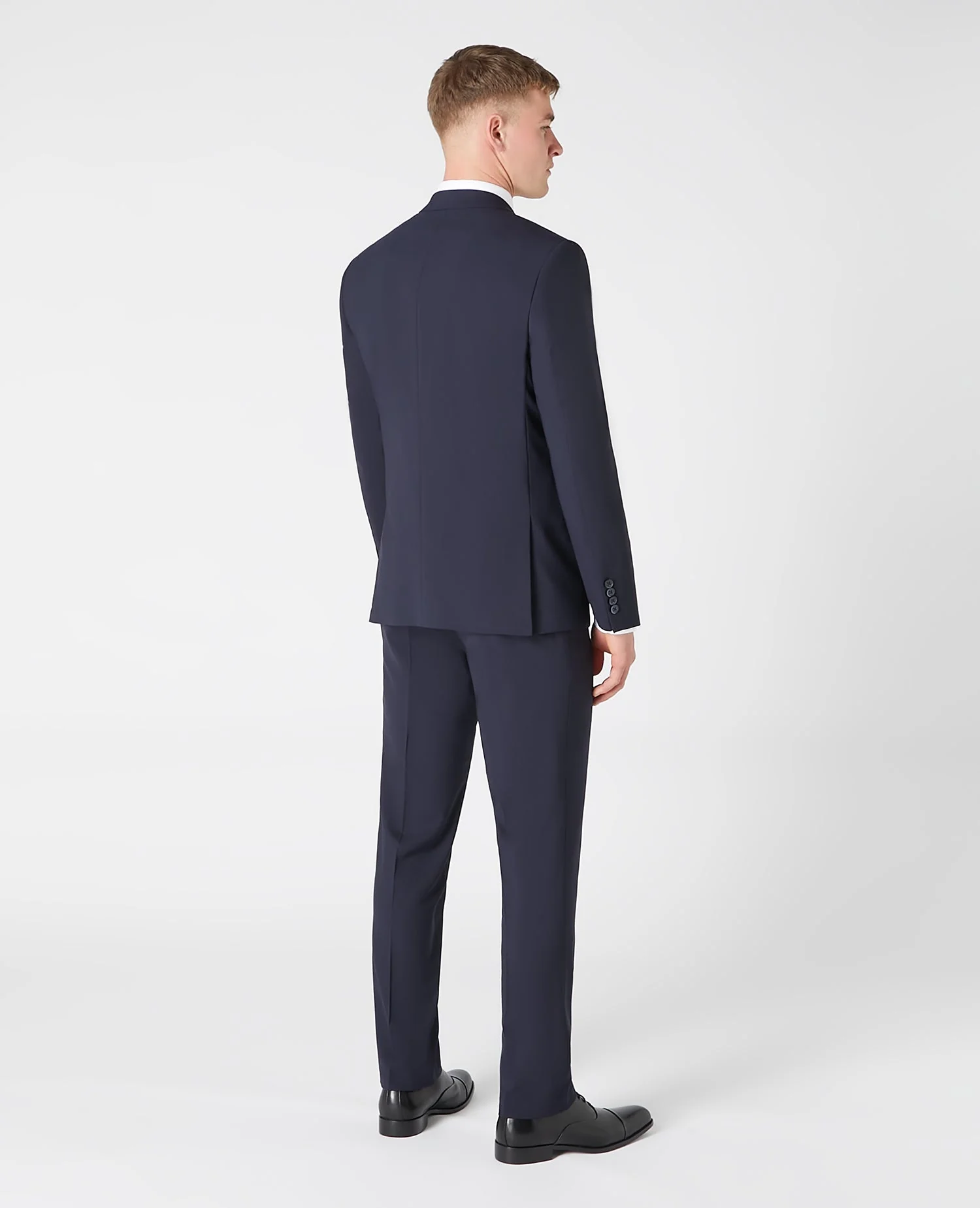 Tapered fit wool blend stretch mix and match suit jacket - Image 3