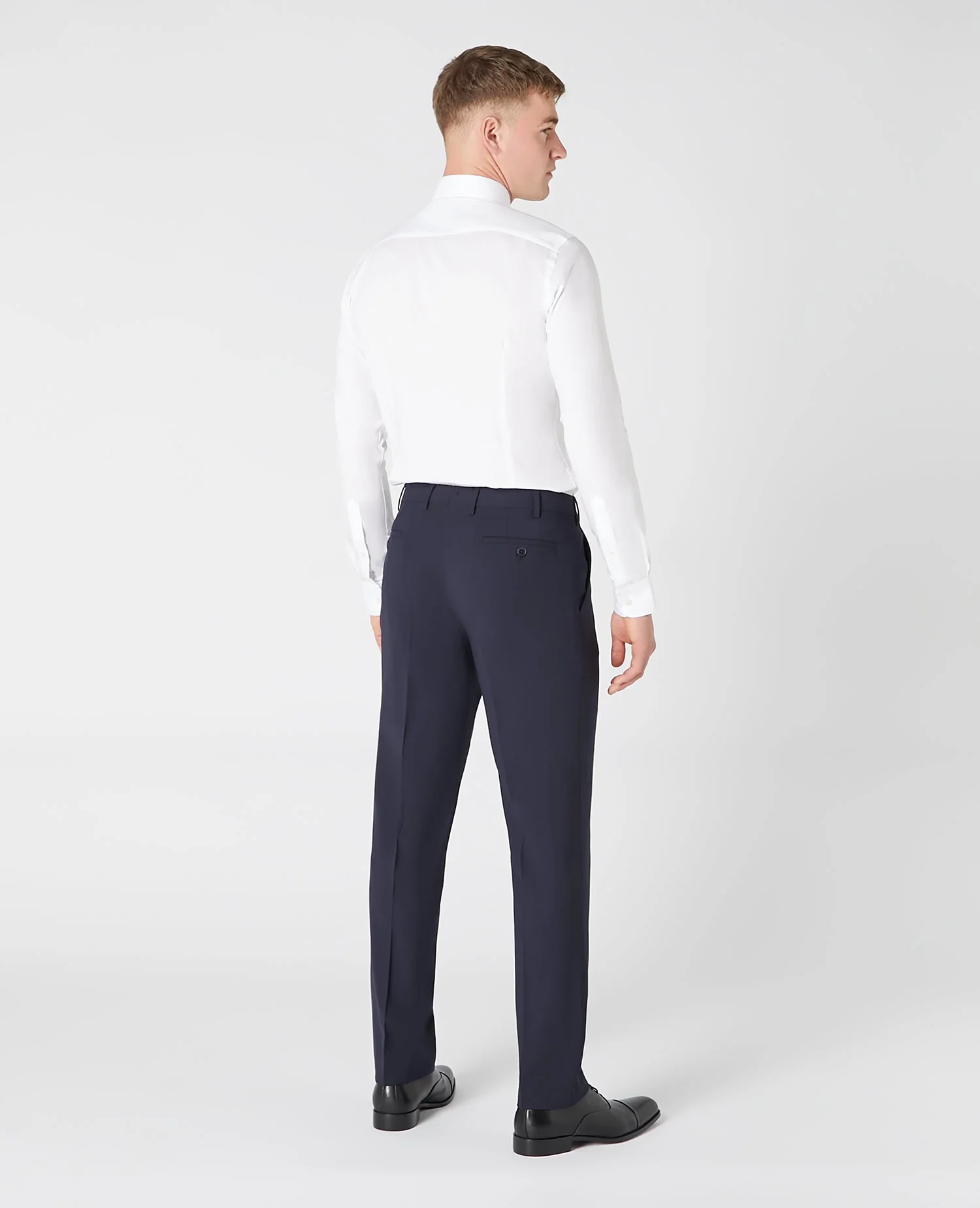 Tapered Leg Wool-Blend Suit Trouser - Image 3
