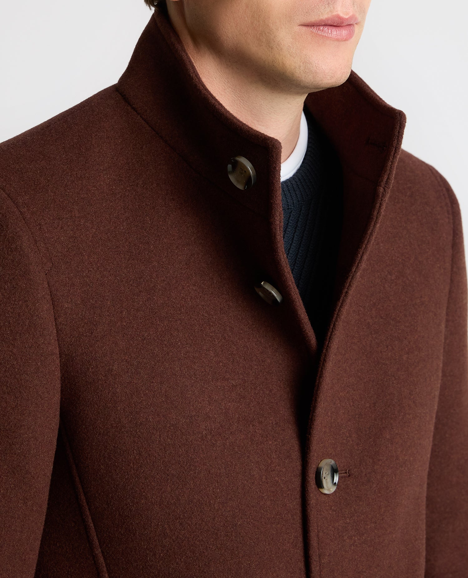 Jonah Tailored Fit Wool Blend Overcoat - Image 4