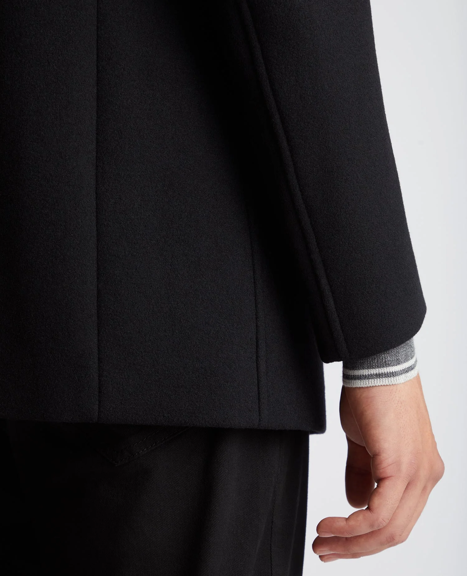 Tapered Fit Wool-Mix Tailored Coat - Image 4