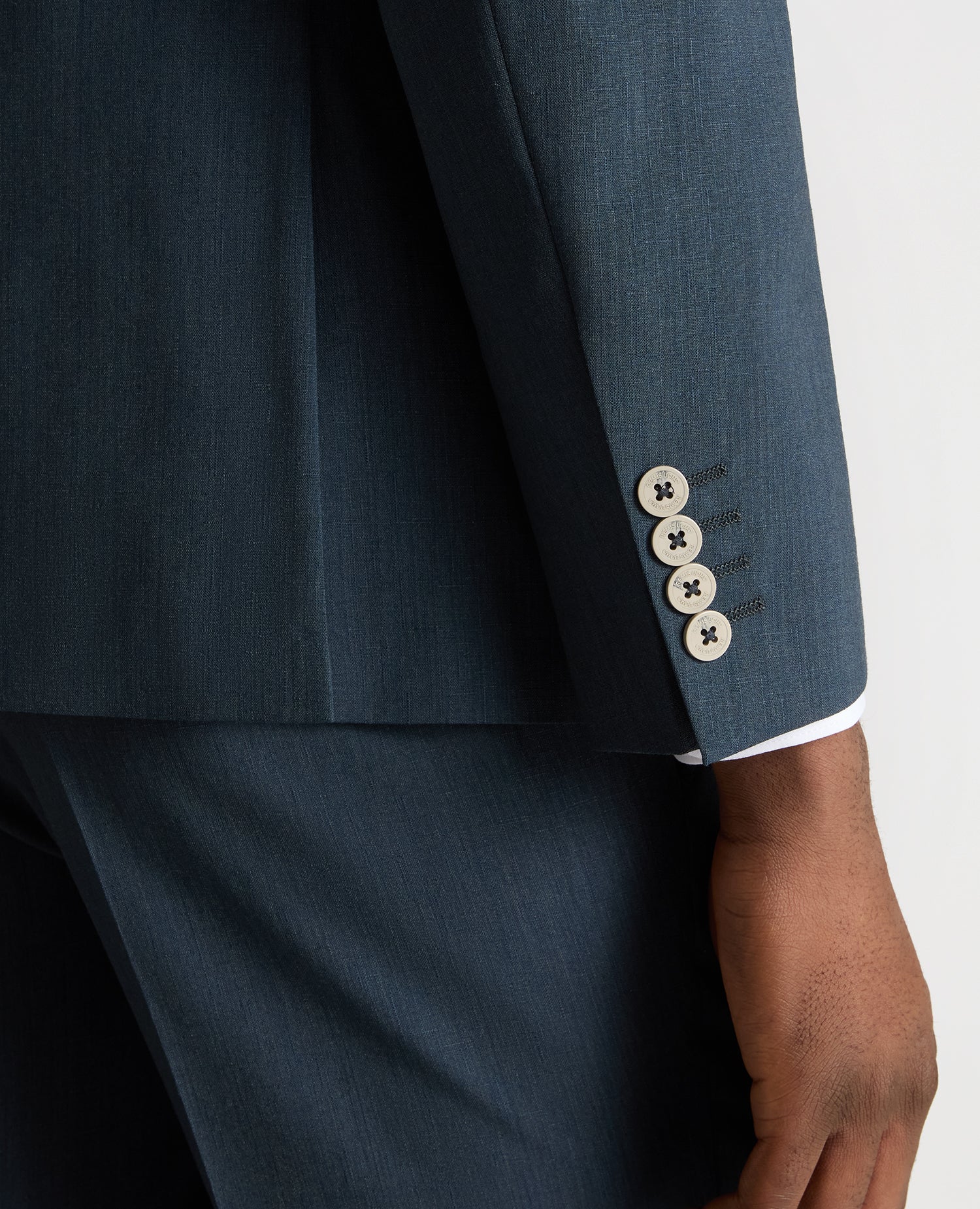 Tapered Fit Wool-Stretch Mix and Match Suit - Image 4