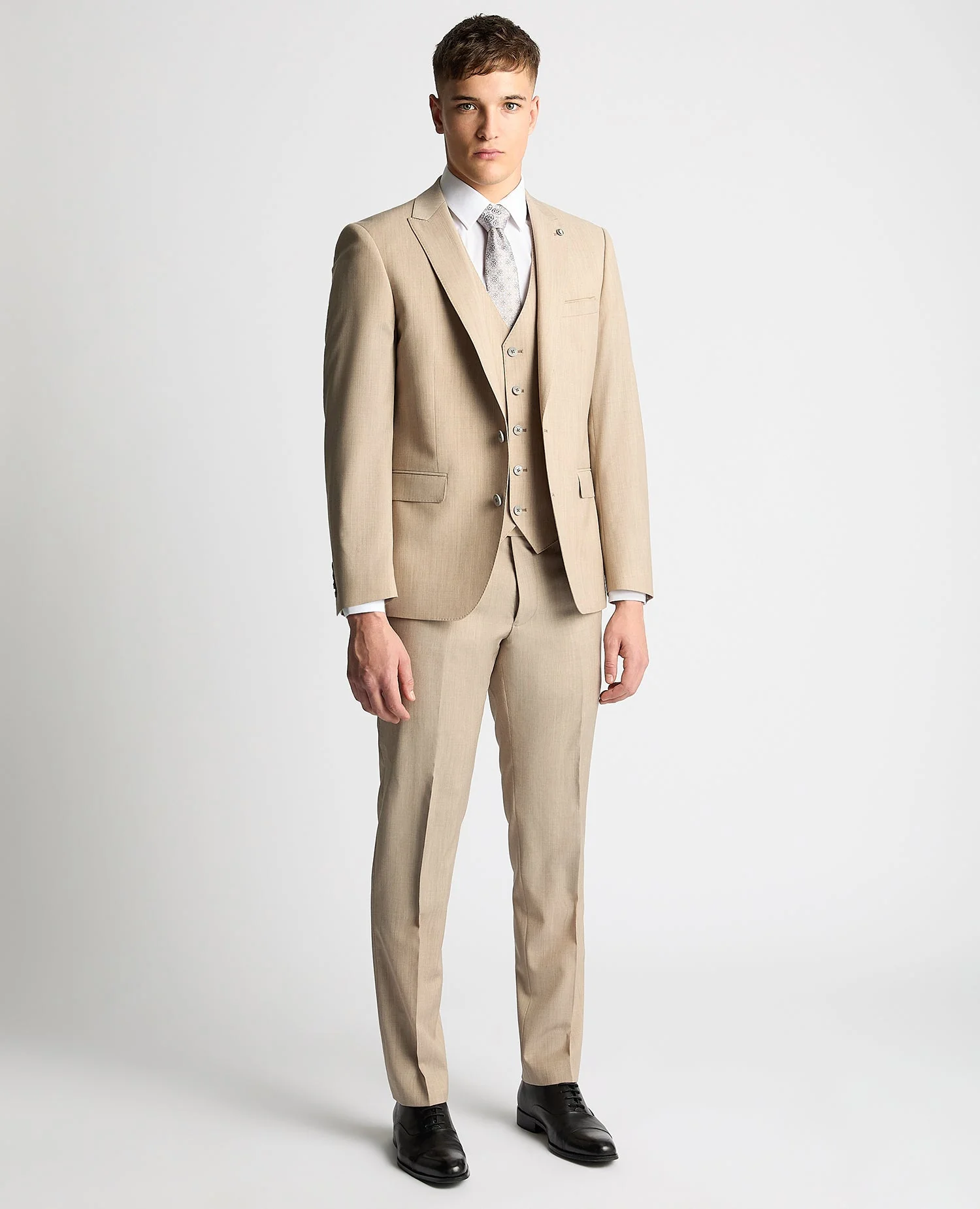 Tapered Fit Wool-Stretch Mix and Match Suit Jacket - Image 2