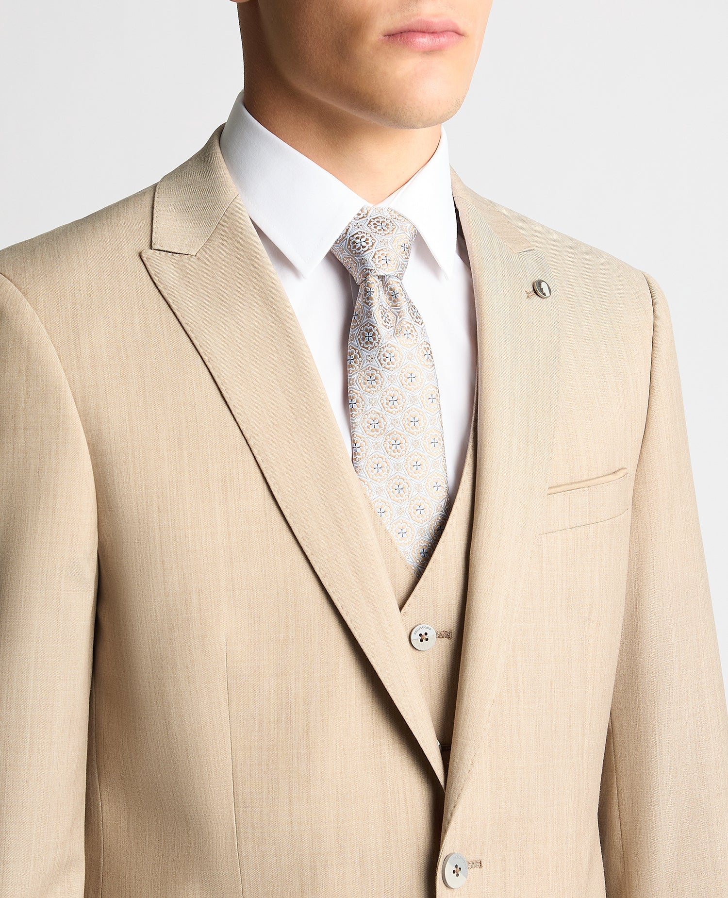 Tapered Fit Wool-Stretch Mix and Match Suit Jacket - Image 4