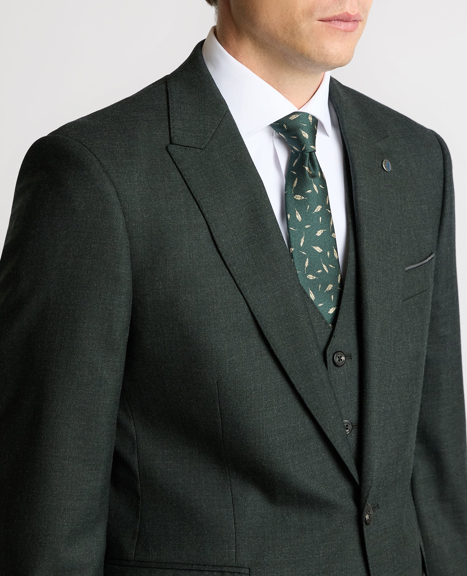 Tapered Fit Wool Stretch Suit - Image 4