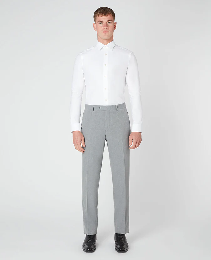 Tapered Leg Stretch Formal Trousers . - Image 2