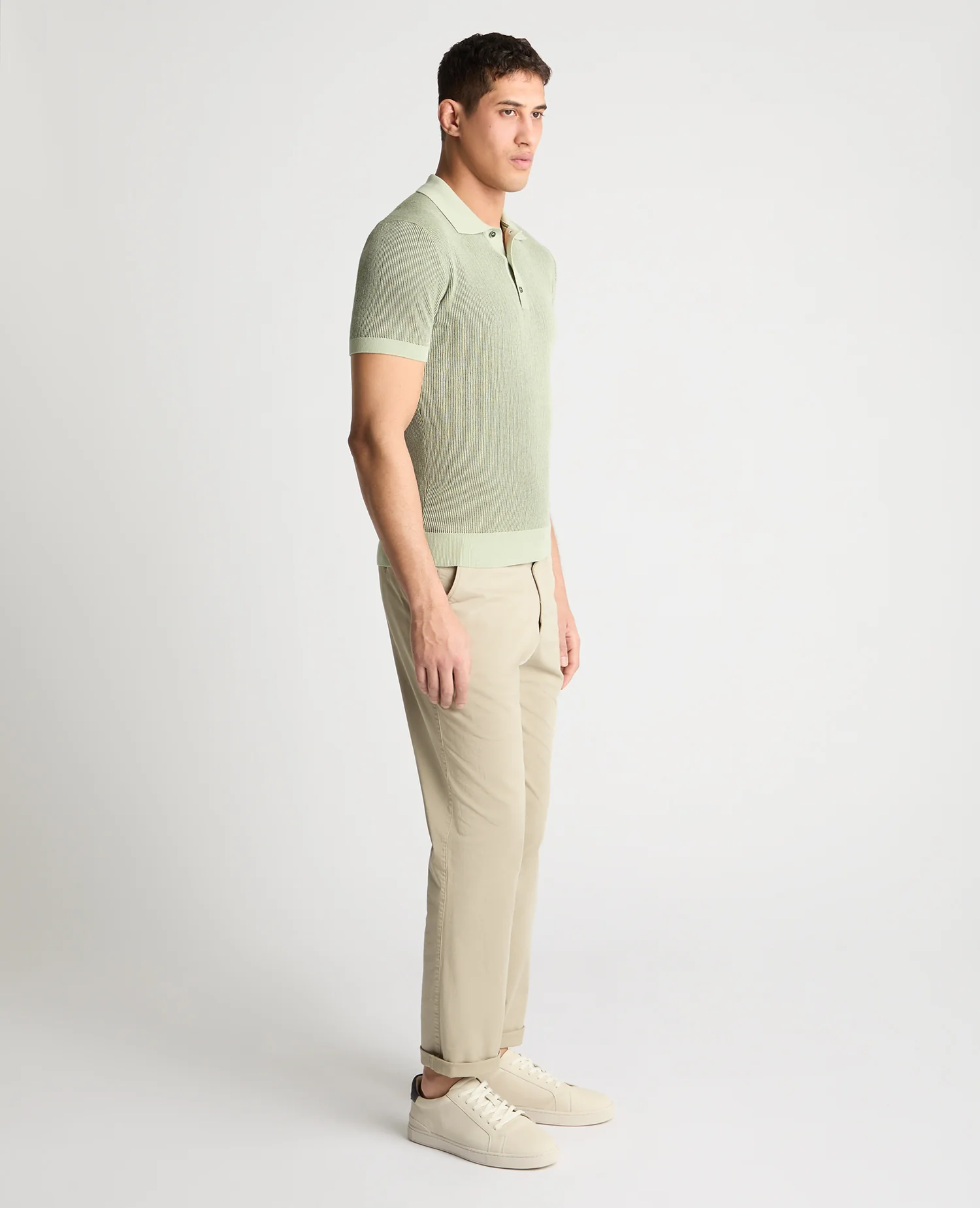 Textured Knit Polo - Image 4